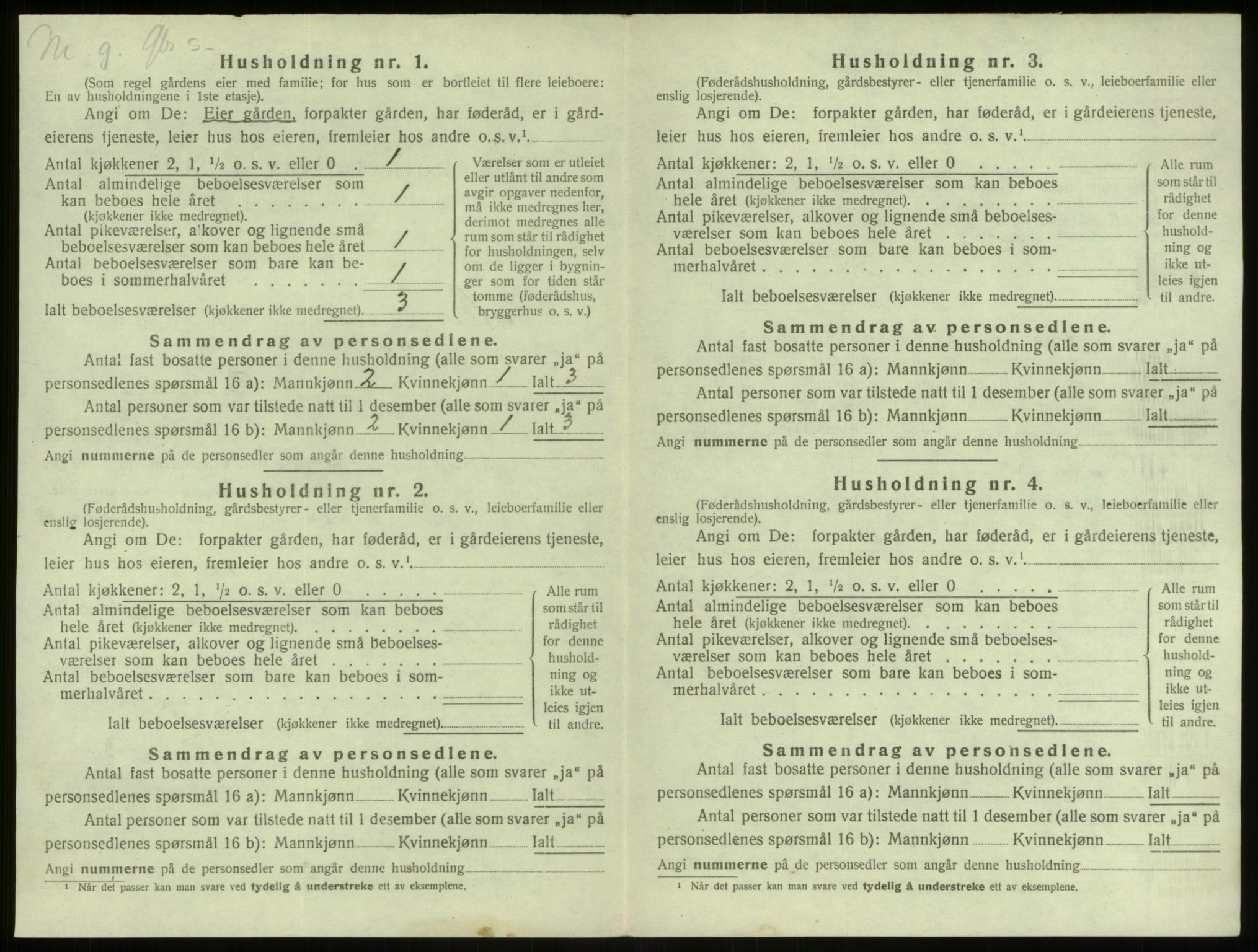 SAB, 1920 census for Alversund, 1920, p. 513