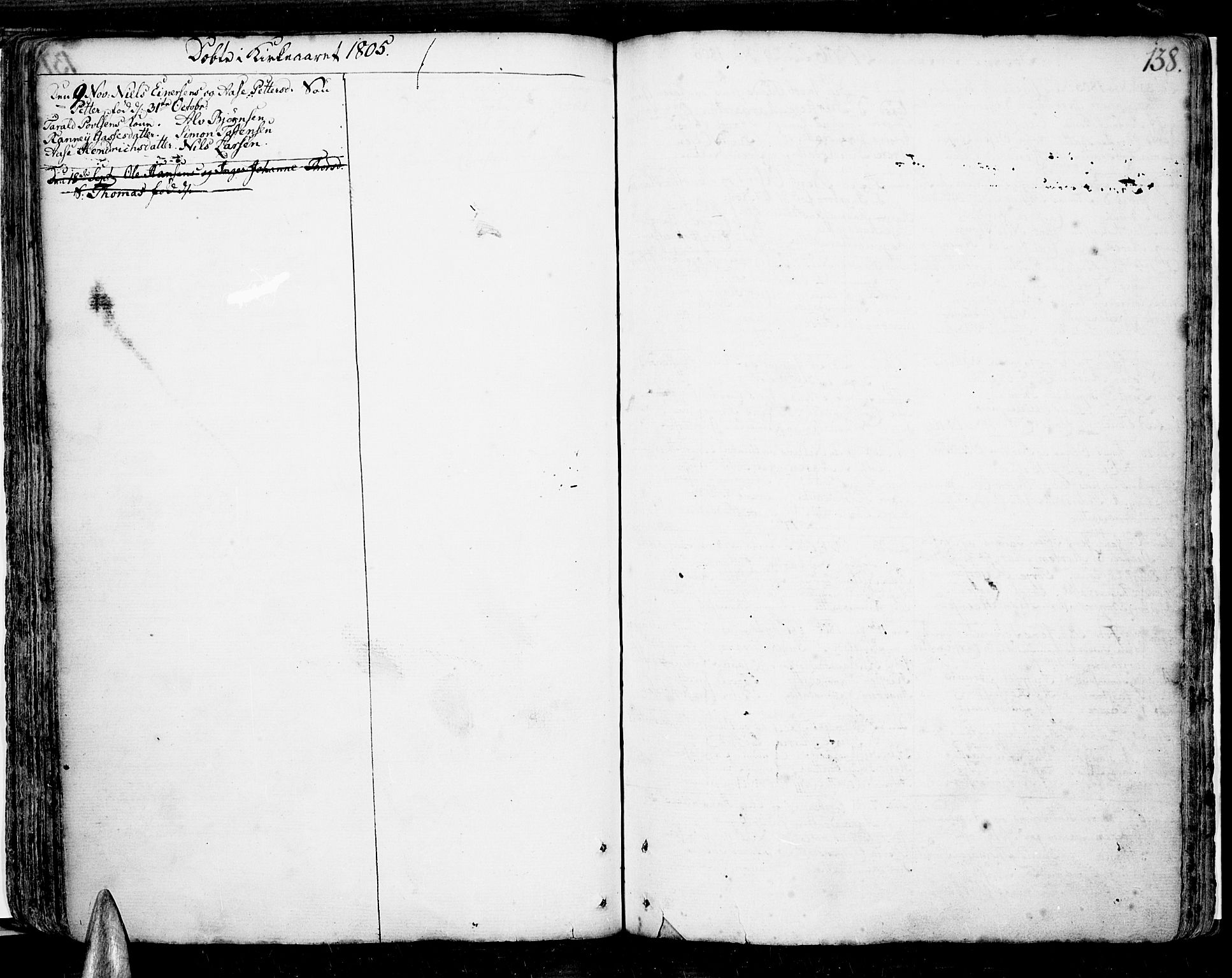 Risør sokneprestkontor, SAK/1111-0035/F/Fb/L0002: Parish register (copy) no. B 2, 1747-1812, p. 138