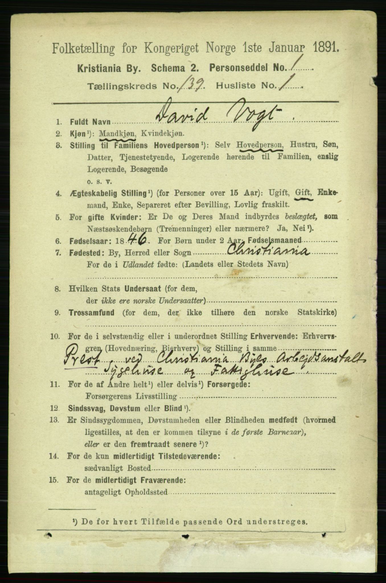 RA, 1891 census for 0301 Kristiania, 1891, p. 77016