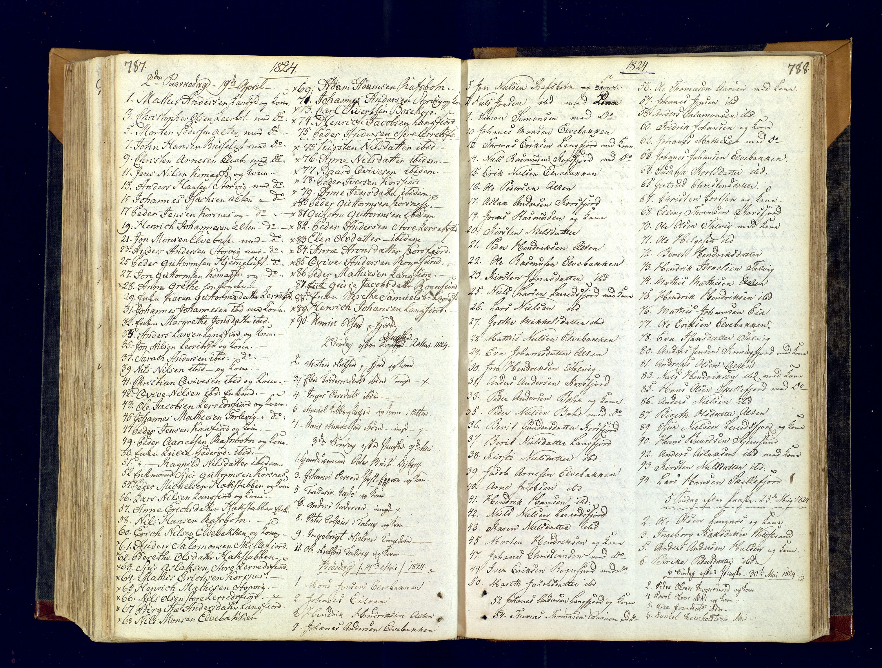 Talvik sokneprestkontor, SATØ/S-1337/H/Ha/L0007kirke: Parish register (official) no. 7, 1813-1821, p. 787-788