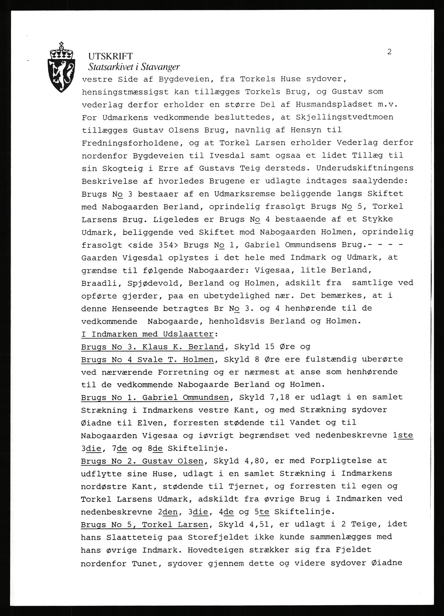 Statsarkivet i Stavanger, AV/SAST-A-101971/03/Y/Yj/L0094: Avskrifter sortert etter gårdsnavn: Vetrhus - Vik i Nerstrand, 1750-1930, p. 433