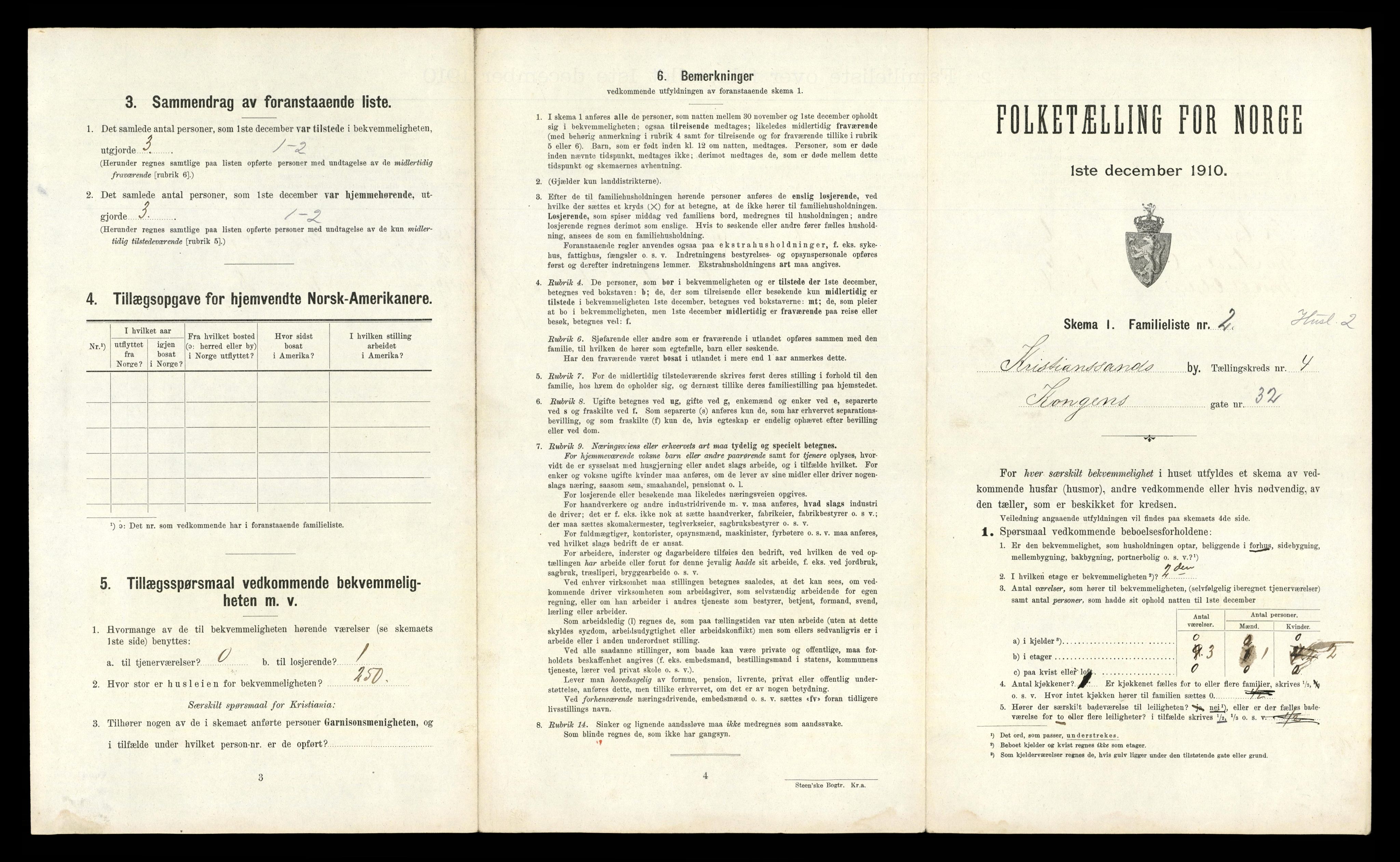 RA, 1910 census for Kristiansand, 1910, p. 756