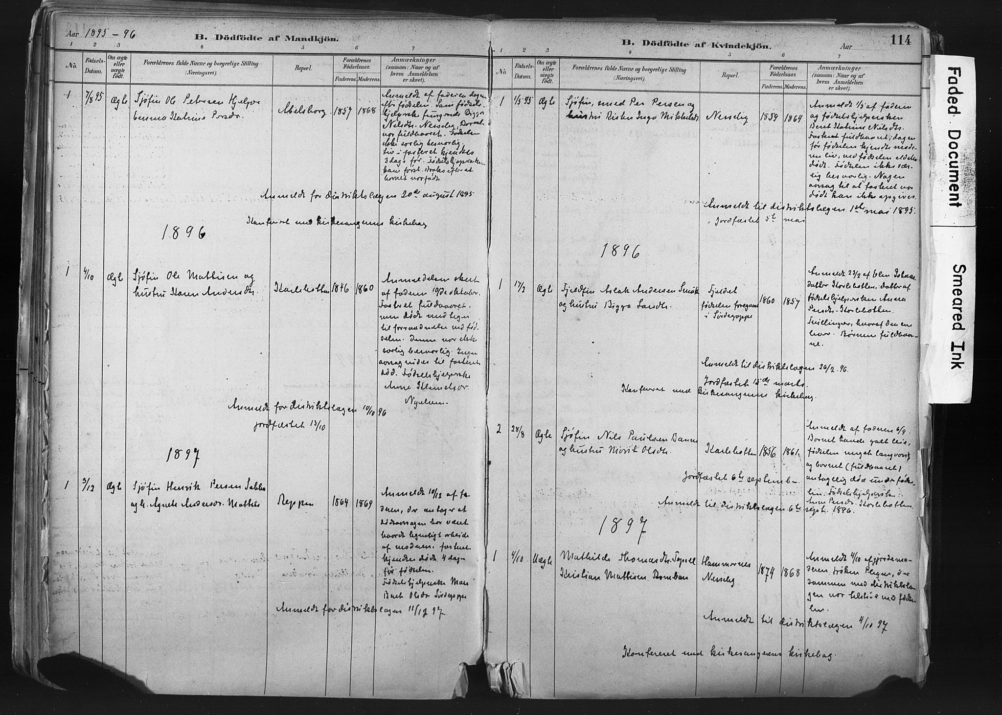 Nesseby sokneprestkontor, AV/SATØ-S-1330/H/Ha/L0006kirke: Parish register (official) no. 6, 1885-1985, p. 114