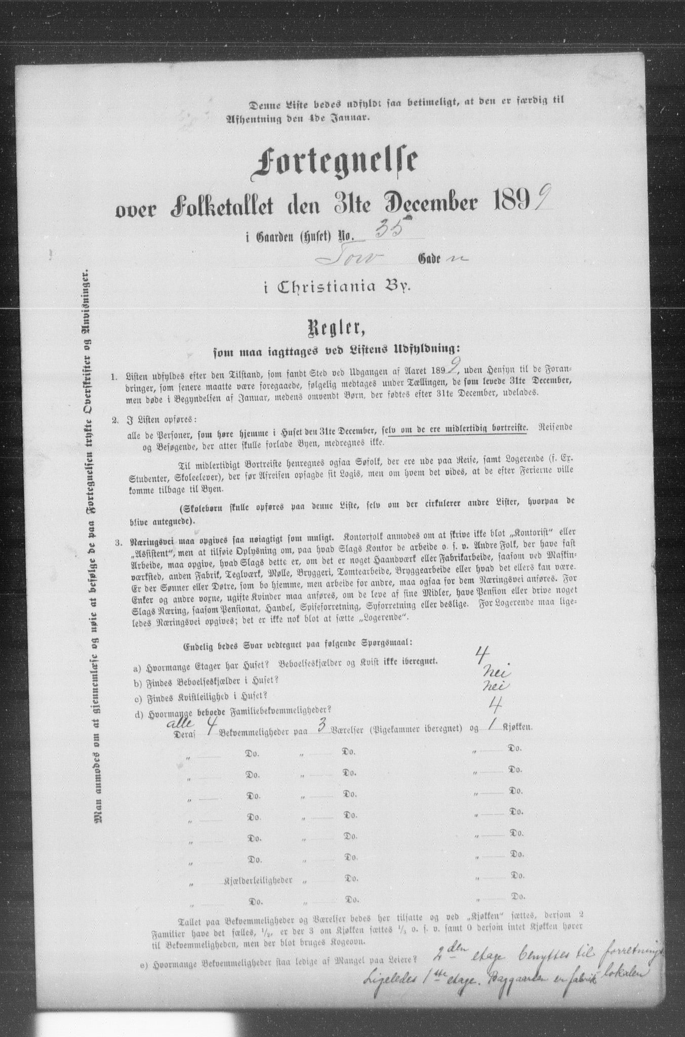 OBA, Municipal Census 1899 for Kristiania, 1899, p. 14820