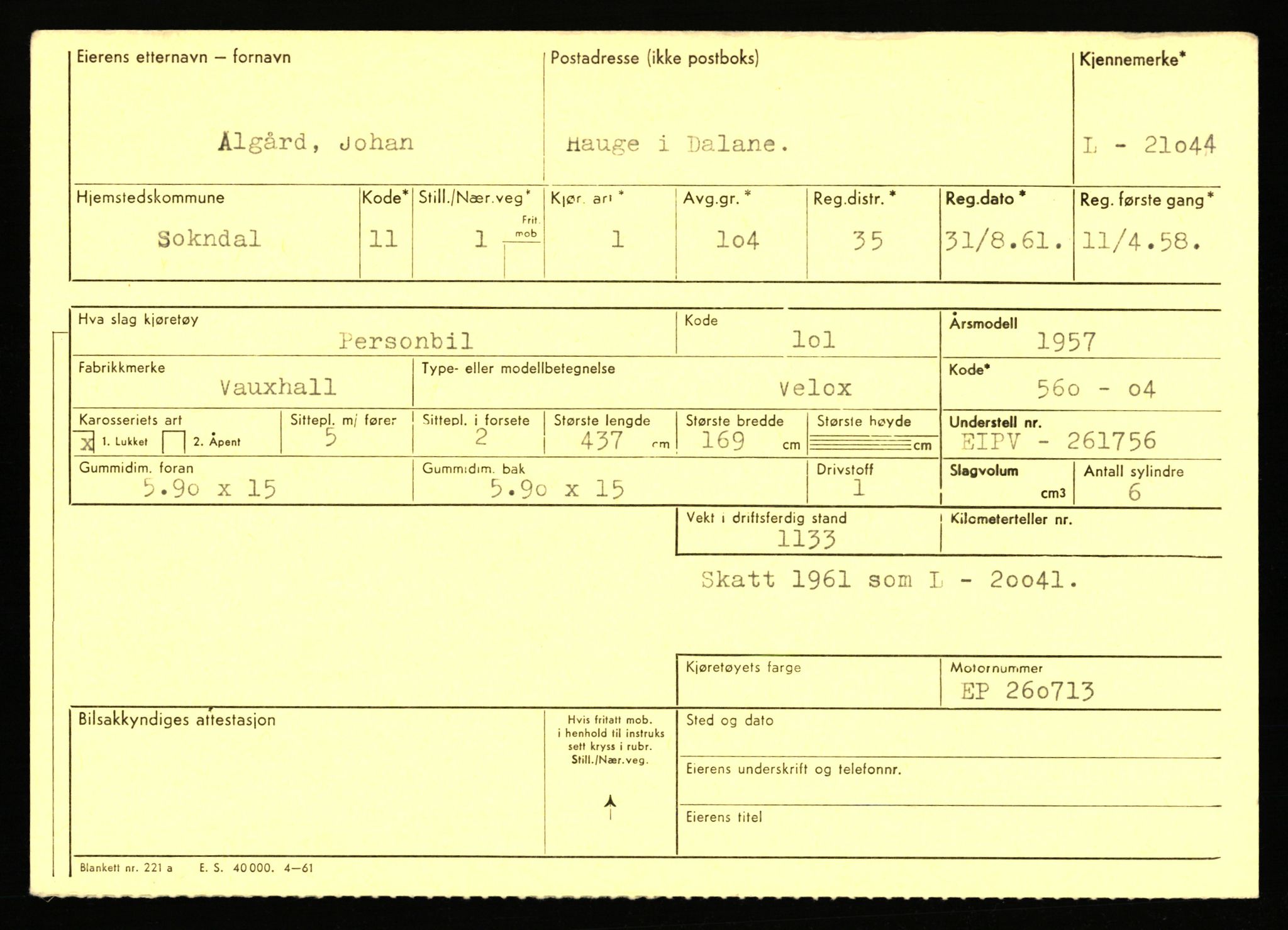 Stavanger trafikkstasjon, AV/SAST-A-101942/0/F/L0037: L-20500 - L-21499, 1930-1971, p. 1607