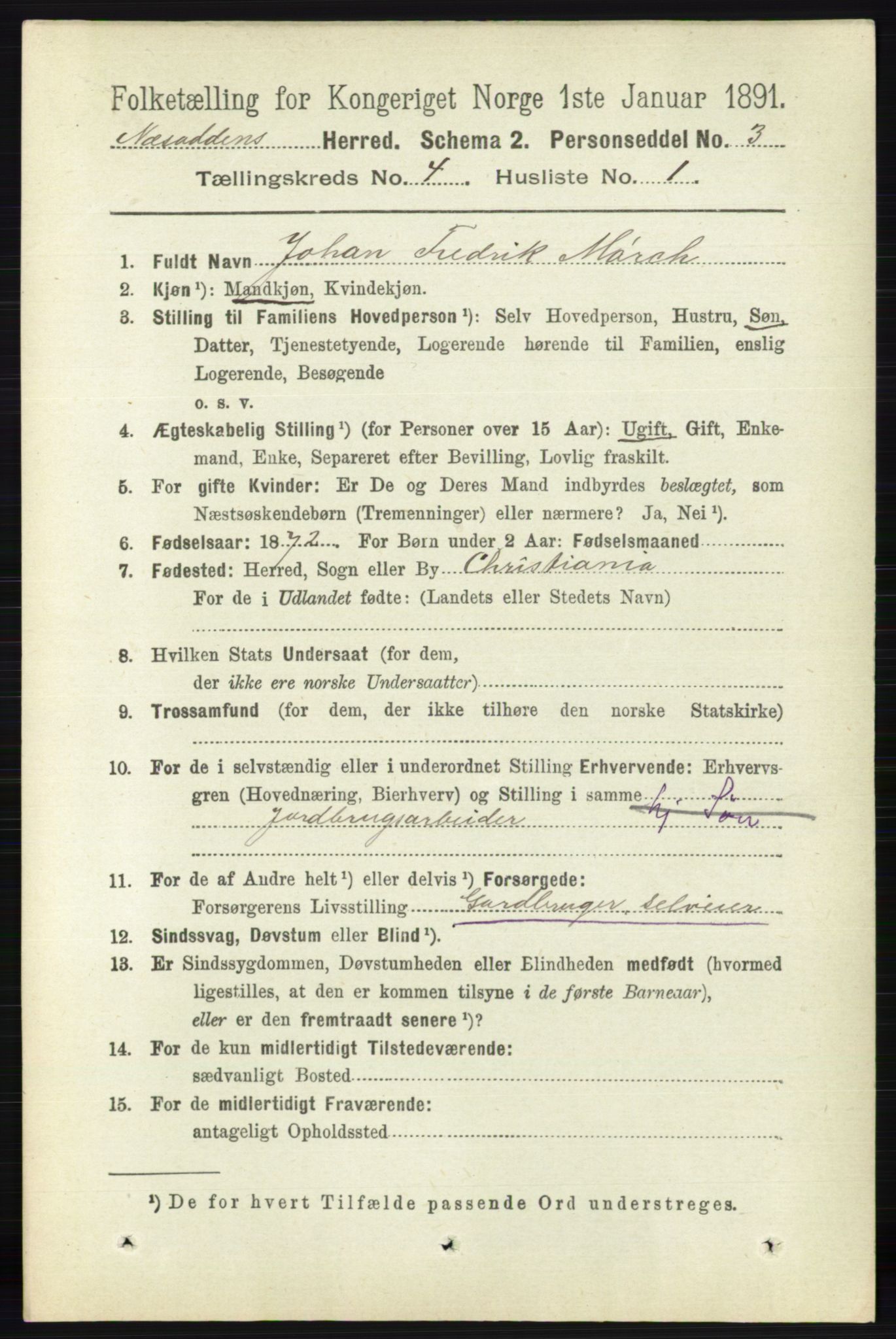 RA, 1891 census for 0216 Nesodden, 1891, p. 1691