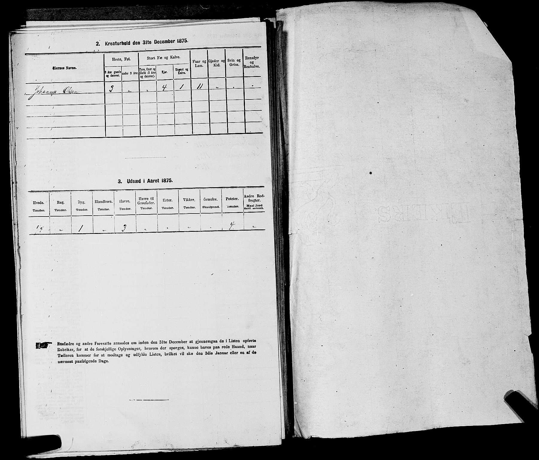 SAKO, 1875 census for 0714P Hof, 1875, p. 263