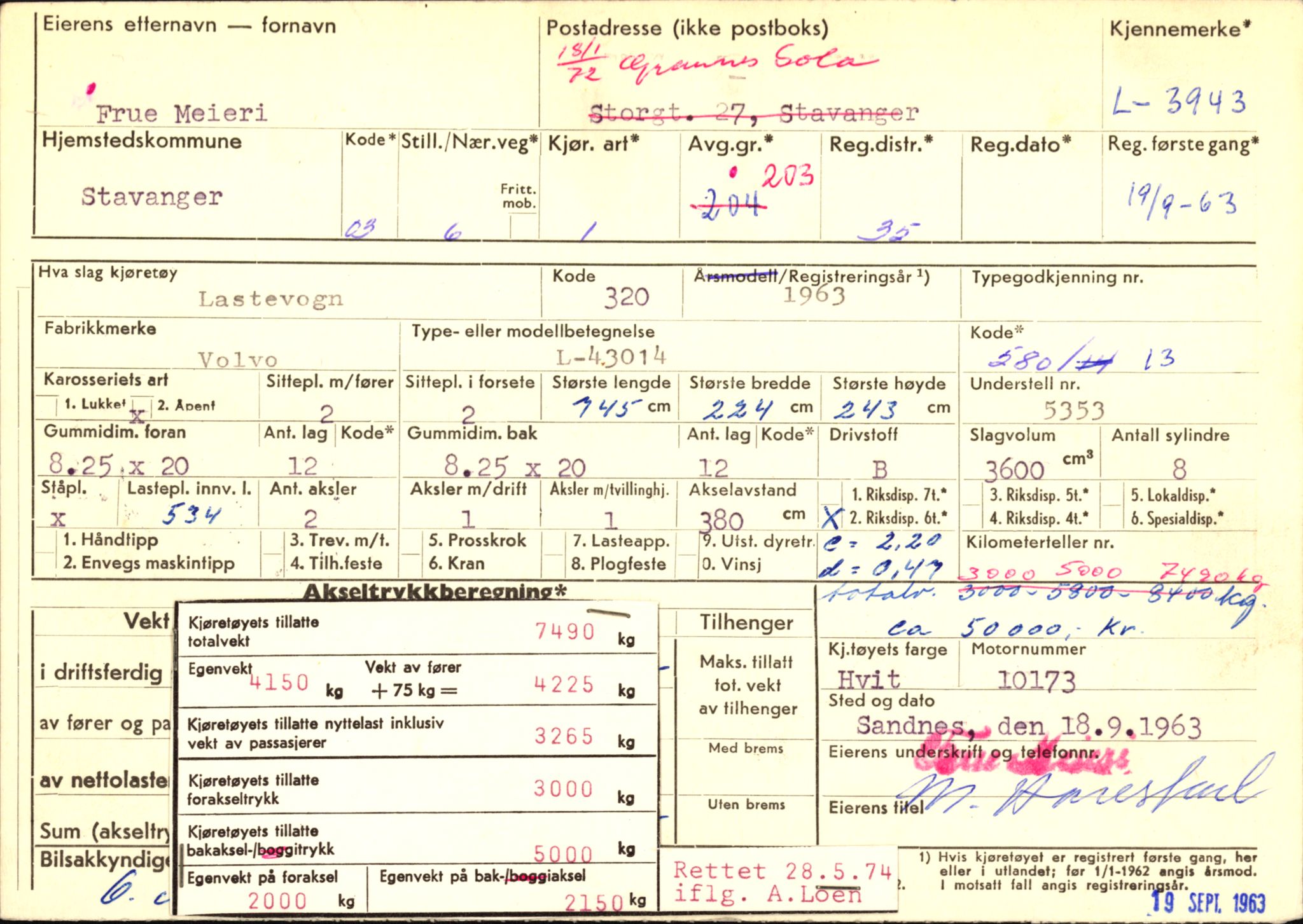 Stavanger trafikkstasjon, AV/SAST-A-101942/0/F/L0011: L-3700 - L-4199, 1930-1971, p. 1375