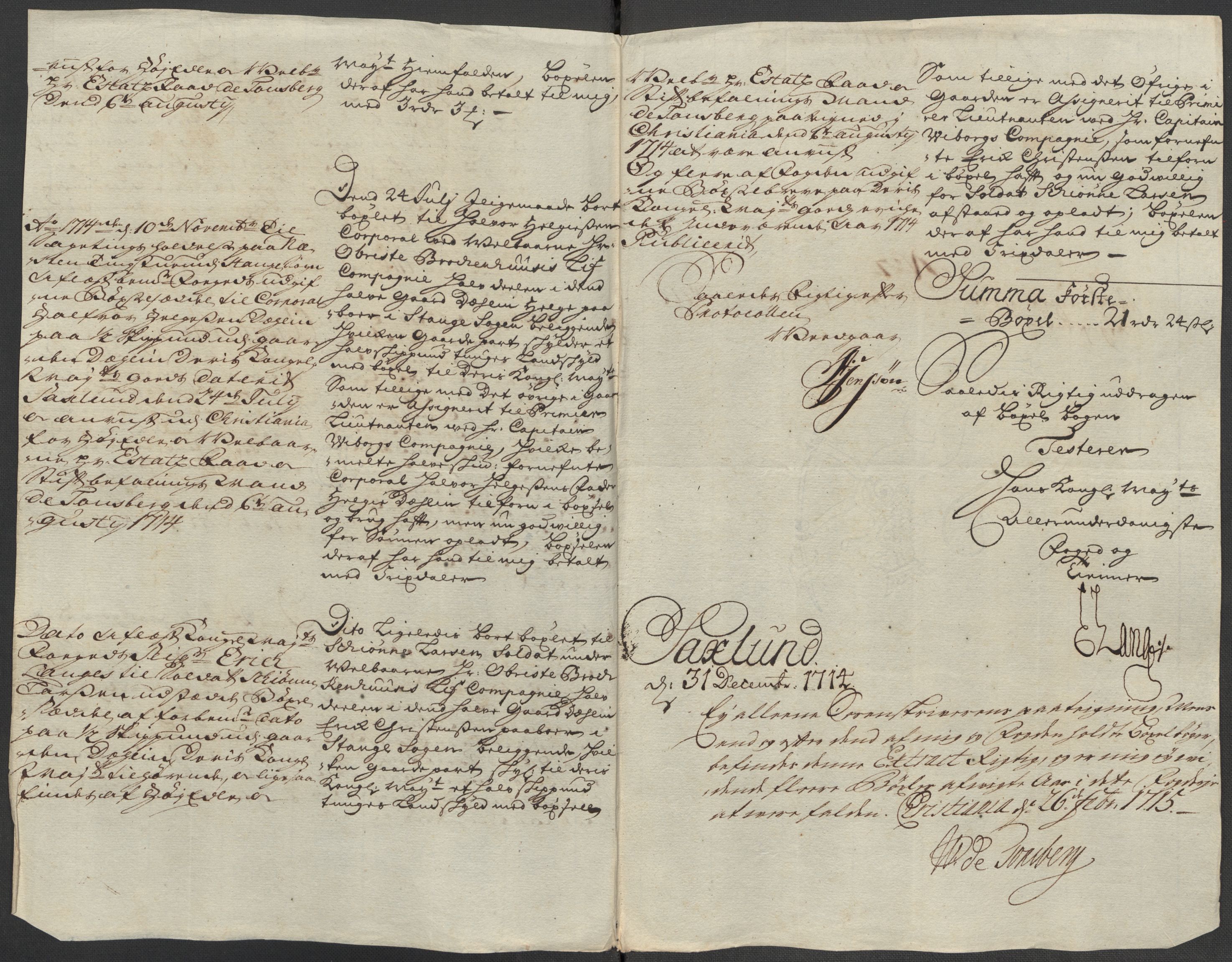 Rentekammeret inntil 1814, Reviderte regnskaper, Fogderegnskap, RA/EA-4092/R16/L1051: Fogderegnskap Hedmark, 1714, p. 202