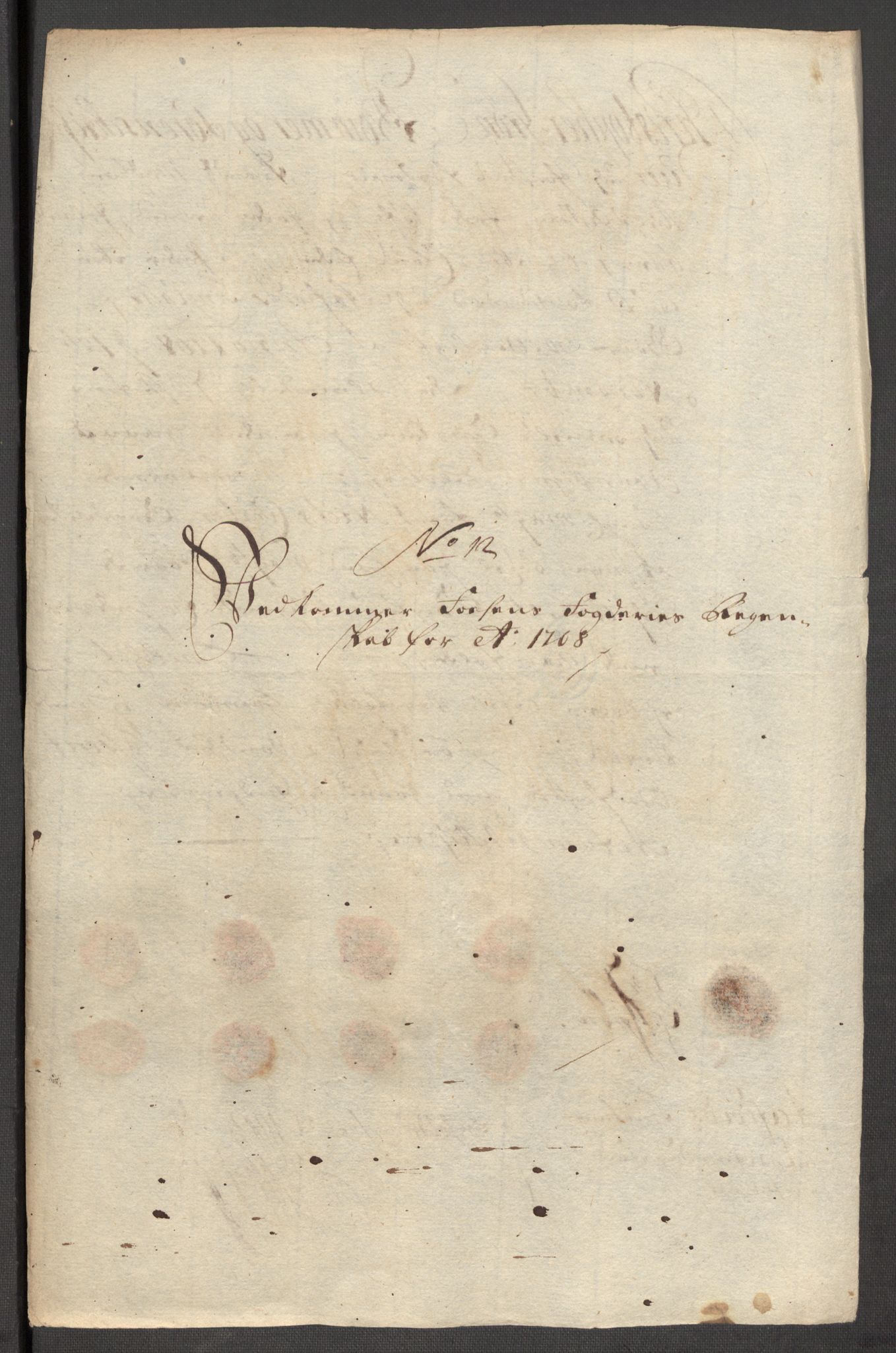 Rentekammeret inntil 1814, Reviderte regnskaper, Fogderegnskap, RA/EA-4092/R57/L3858: Fogderegnskap Fosen, 1708-1709, p. 128