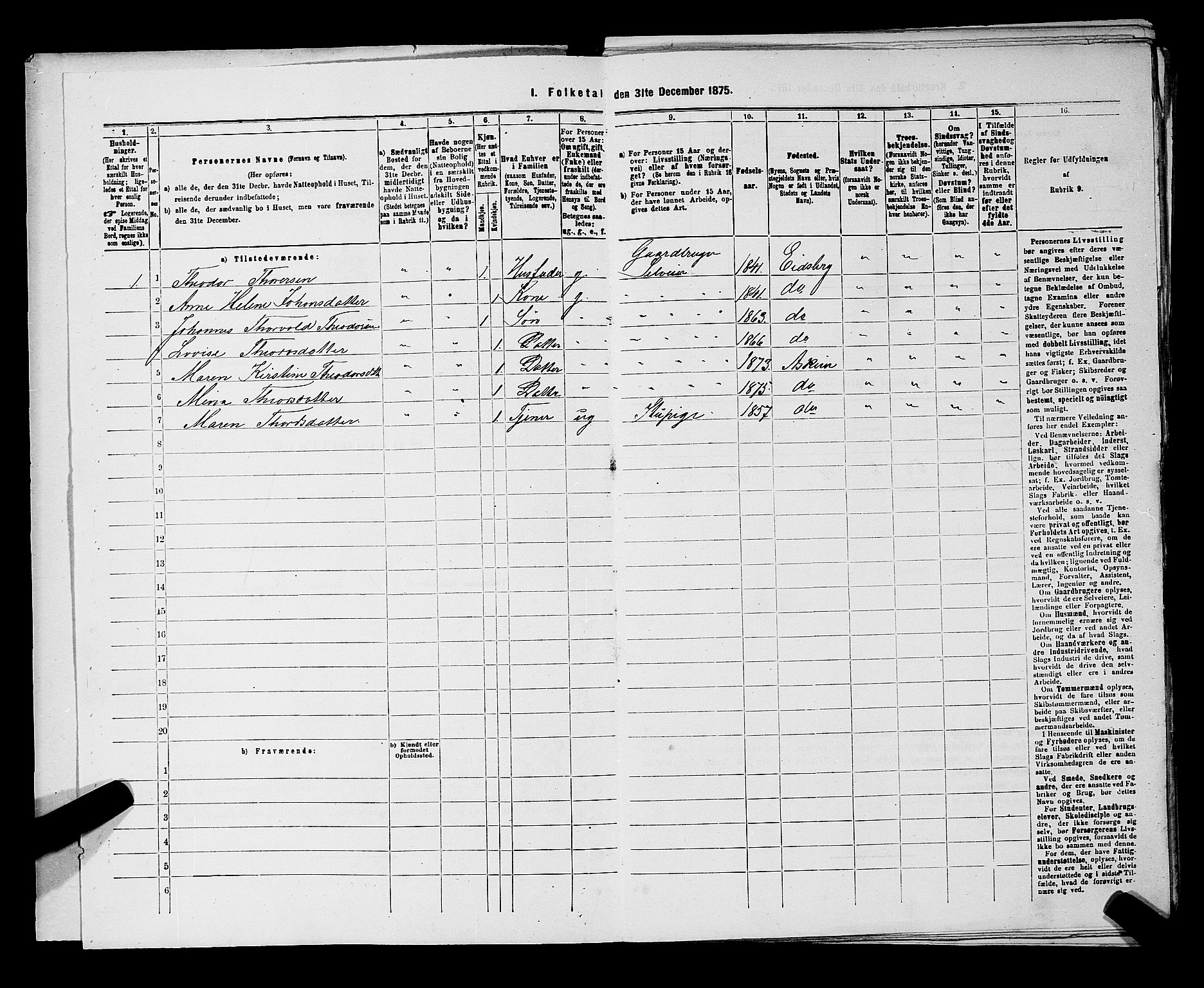 RA, 1875 census for 0124P Askim, 1875, p. 40