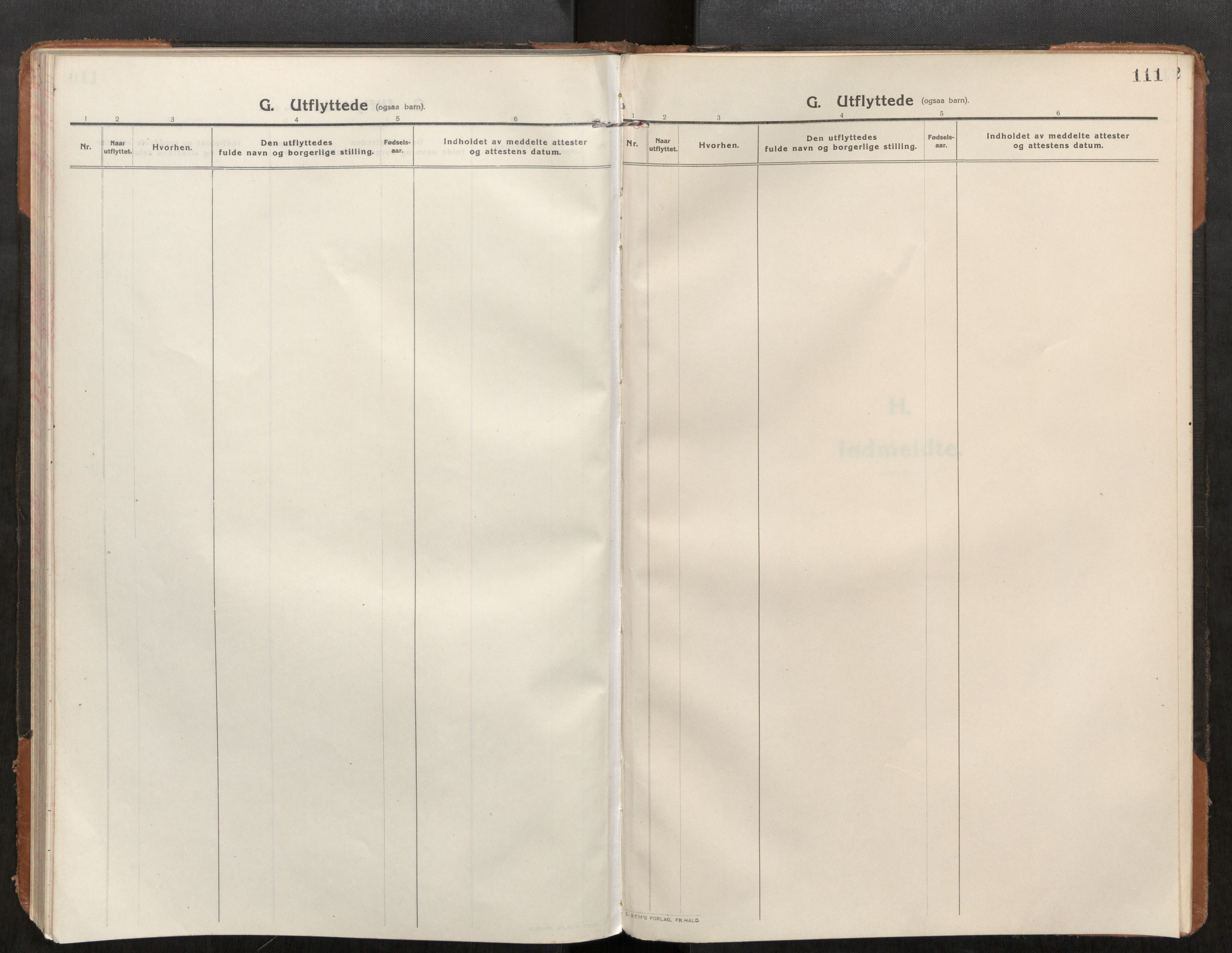 Stod sokneprestkontor, SAT/A-1164/1/I/I1/I1a/L0004: Parish register (official) no. 4, 1913-1933, p. 111