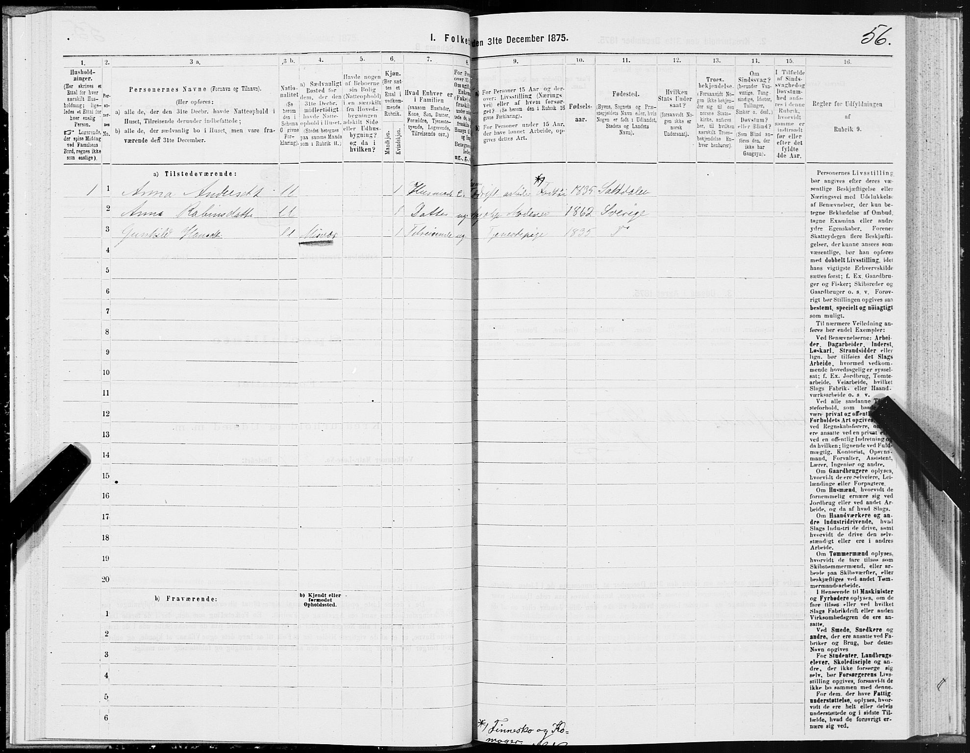 SAT, 1875 census for 1840P Saltdal, 1875, p. 2056