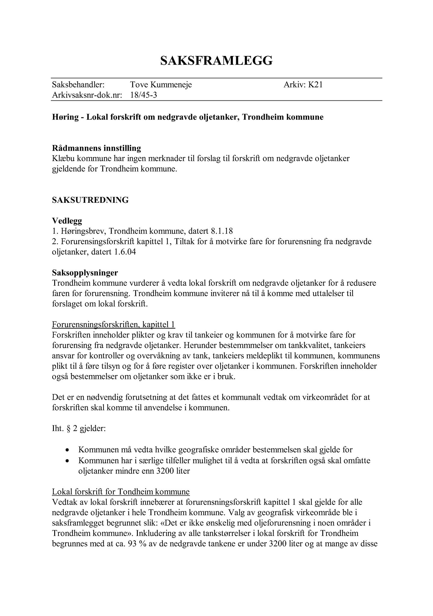 Klæbu Kommune, TRKO/KK/06-UM/L005: Utvalg for miljø - Møtedokumenter 2018, 2018, p. 270