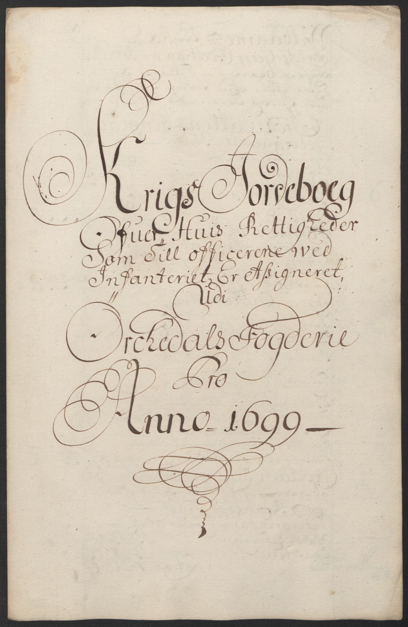 Rentekammeret inntil 1814, Reviderte regnskaper, Fogderegnskap, RA/EA-4092/R60/L3949: Fogderegnskap Orkdal og Gauldal, 1699, p. 181