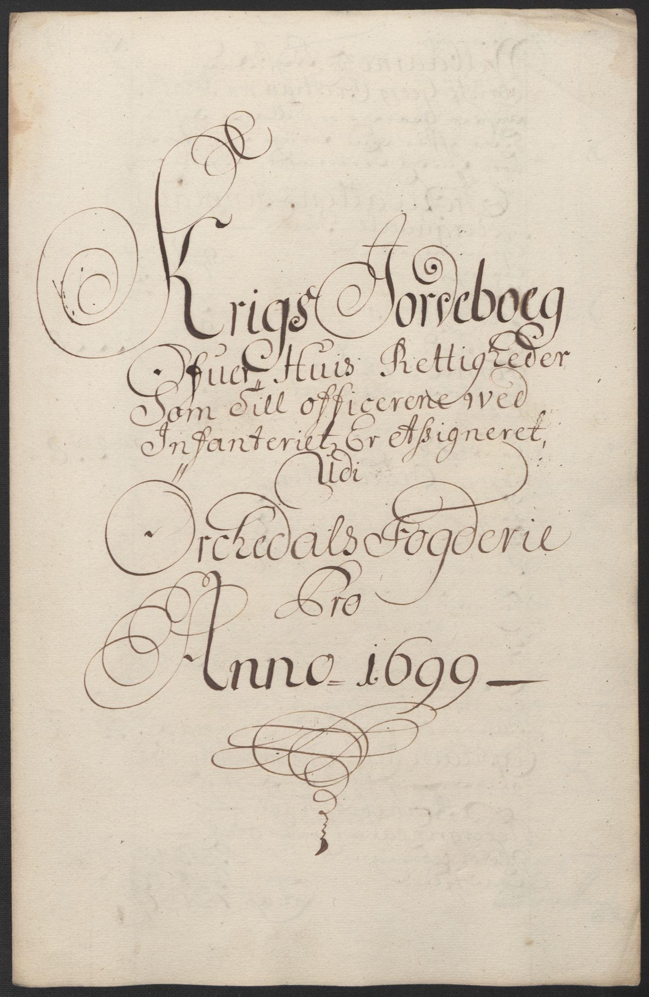 Rentekammeret inntil 1814, Reviderte regnskaper, Fogderegnskap, AV/RA-EA-4092/R60/L3949: Fogderegnskap Orkdal og Gauldal, 1699, p. 181