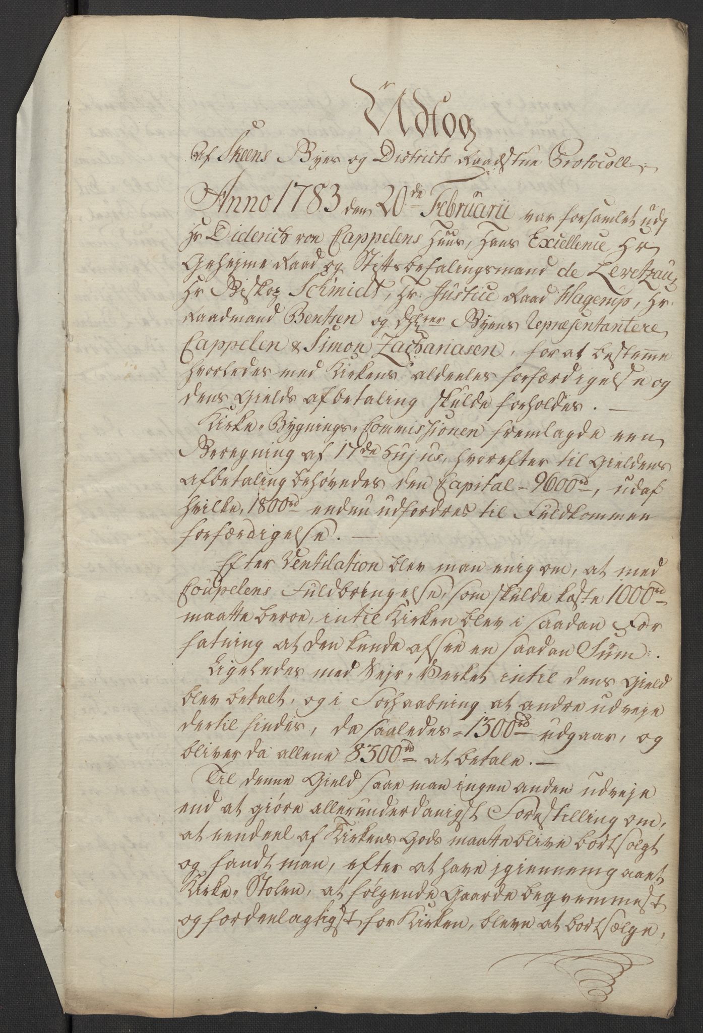 Kristiania tukthus, AV/SAO-A-10644/A/Ad/Adb/L0011: Innkomne skriv, rapporter og regnskap, 1742-1783, p. 267