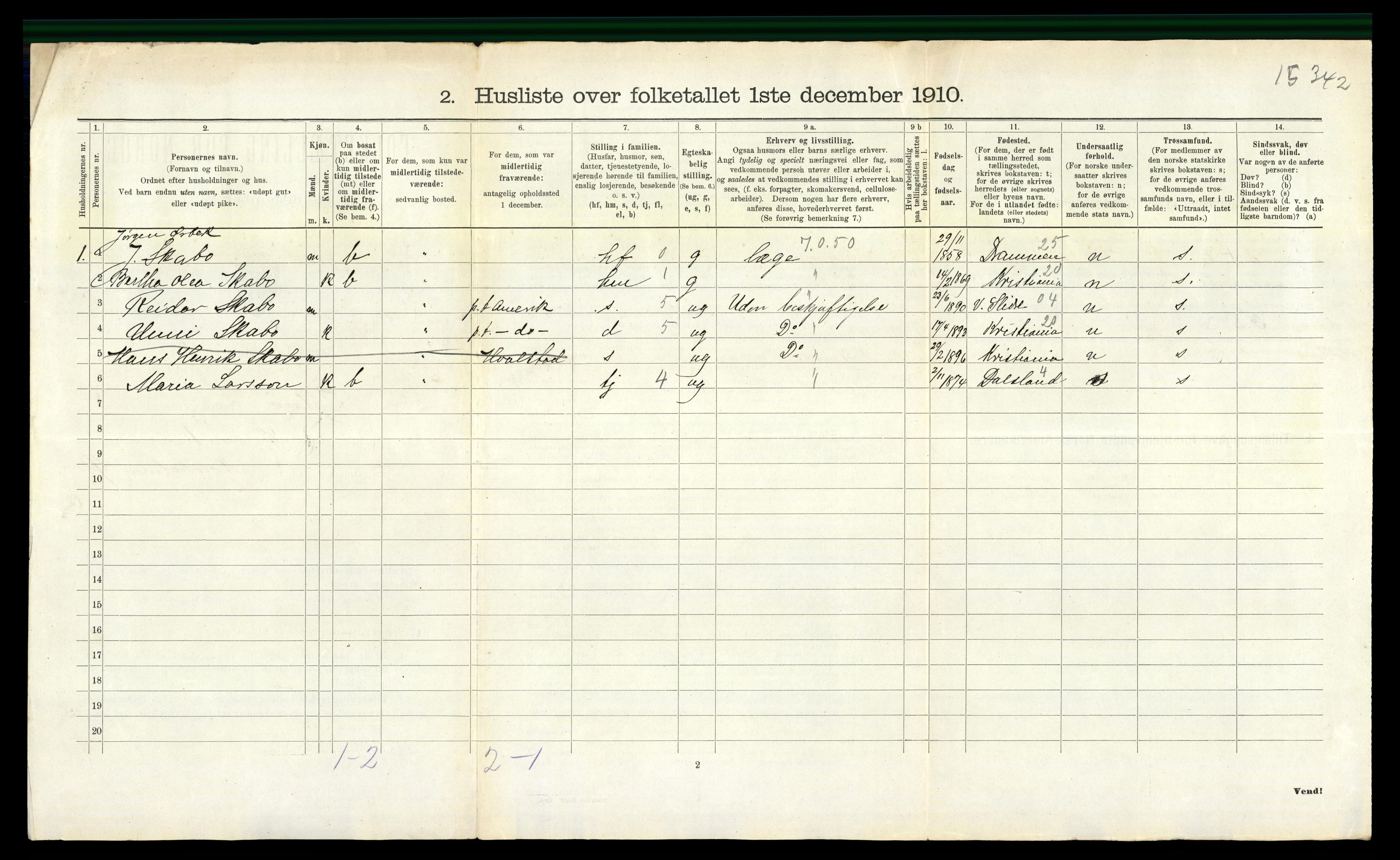 RA, 1910 census for Nøtterøy, 1910, p. 2383