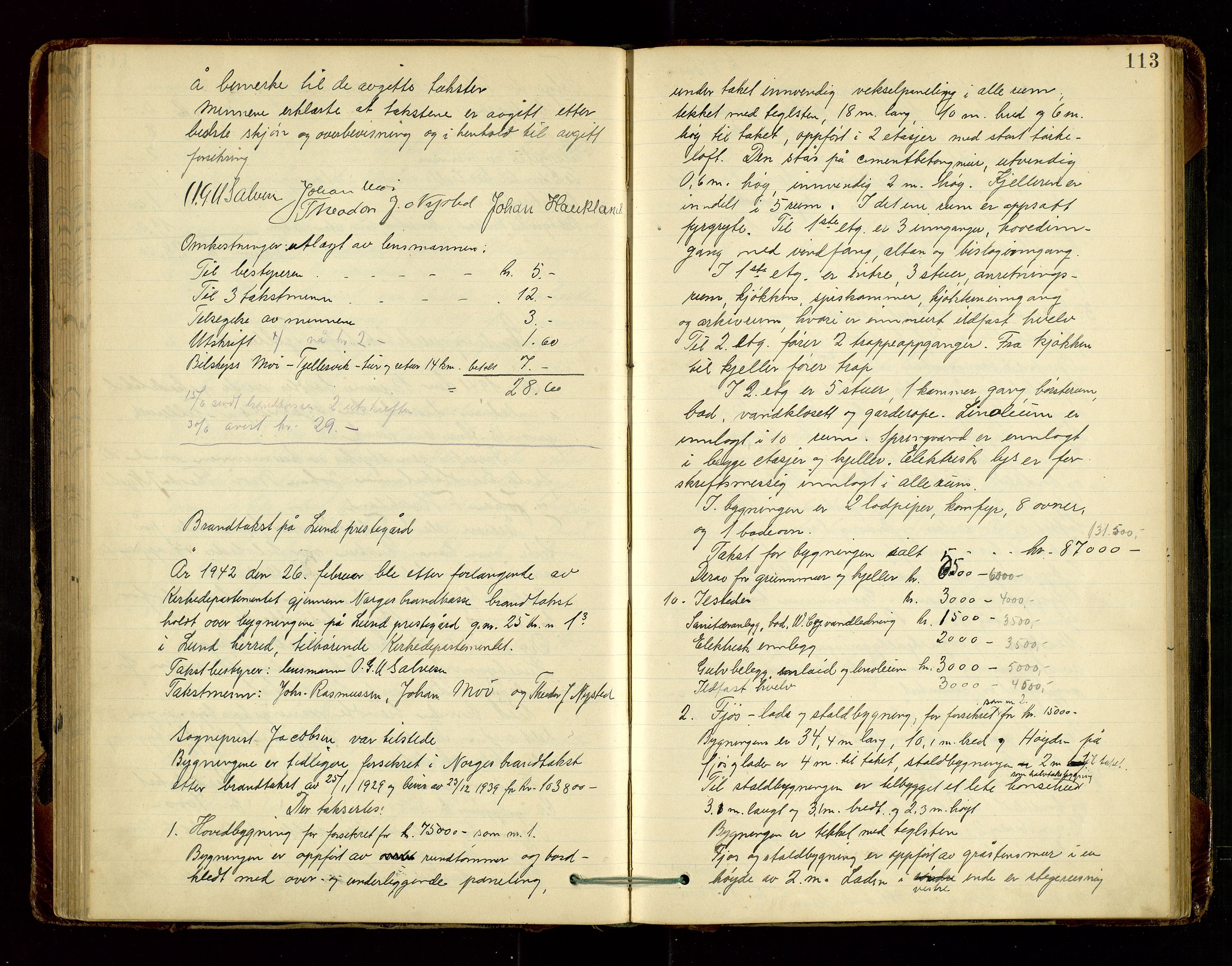 Lund lensmannskontor, AV/SAST-A-100303/Goa/L0003: "Brandtakstprotokol", 1893-1950, p. 112b-113a