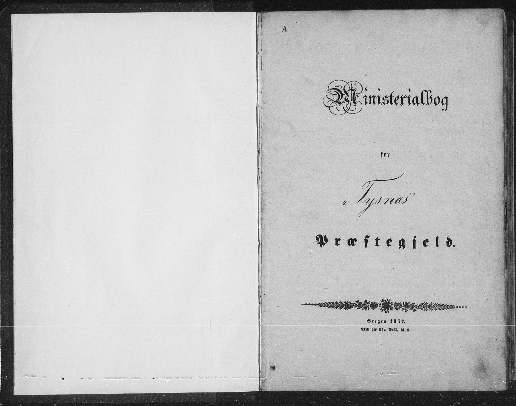 Tysnes sokneprestembete, SAB/A-78601/H/Haa: Parish register (official) no. A 10, 1848-1859