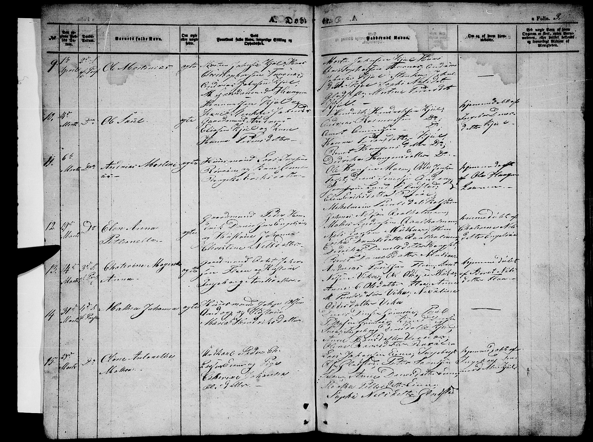 Ministerialprotokoller, klokkerbøker og fødselsregistre - Nordland, AV/SAT-A-1459/816/L0251: Parish register (copy) no. 816C01, 1852-1870, p. 3