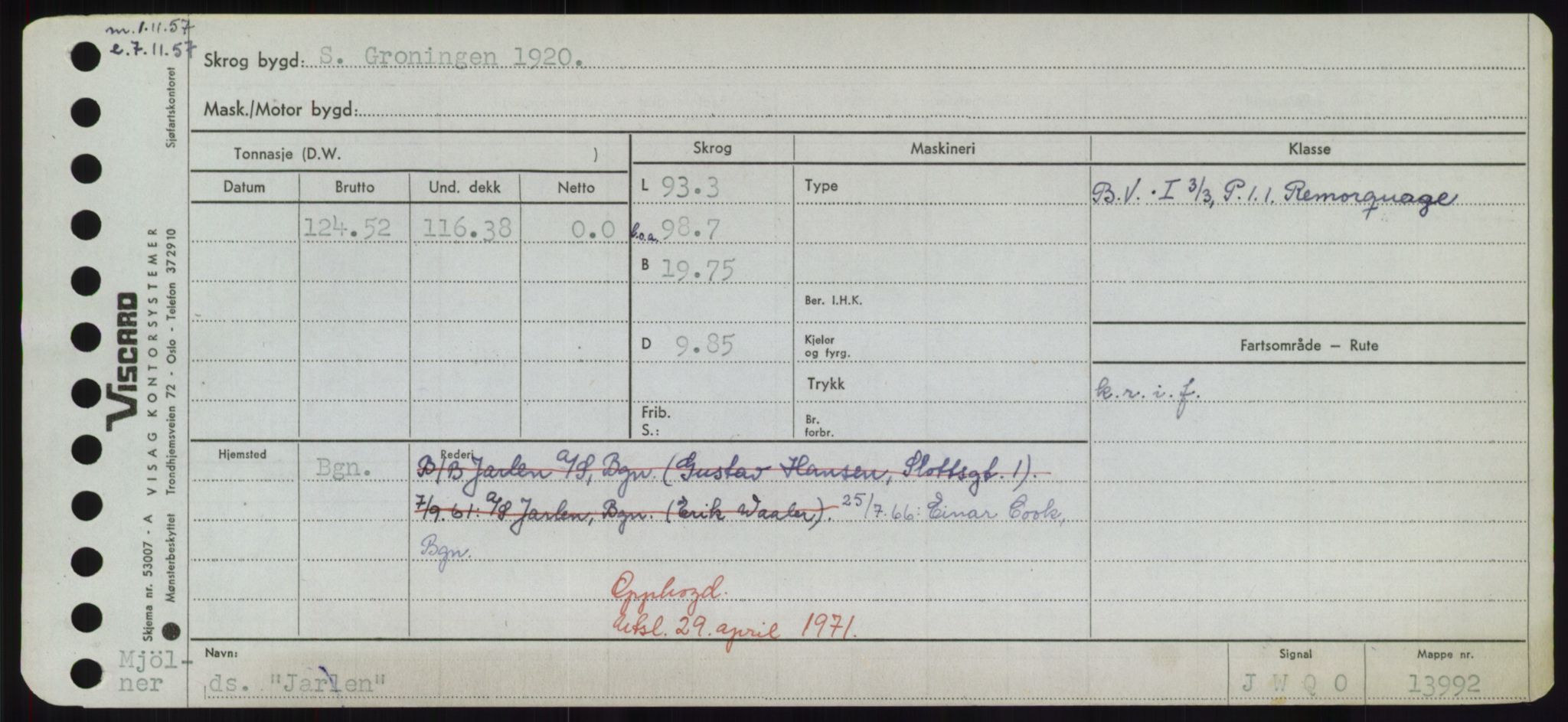 Sjøfartsdirektoratet med forløpere, Skipsmålingen, RA/S-1627/H/Hd/L0019: Fartøy, J, p. 245