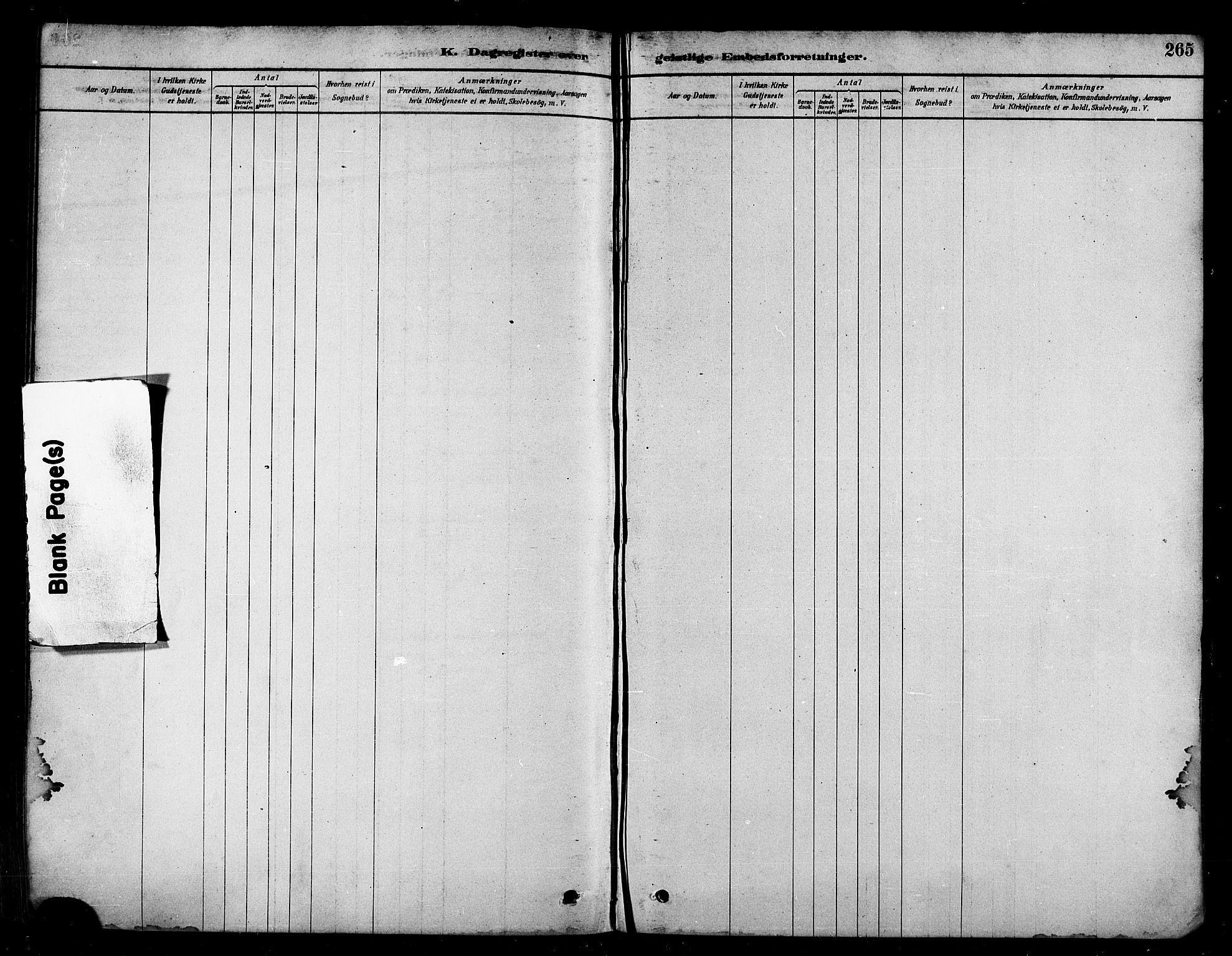 Måsøy sokneprestkontor, AV/SATØ-S-1348/H/Ha/L0004kirke: Parish register (official) no. 4, 1878-1891, p. 265