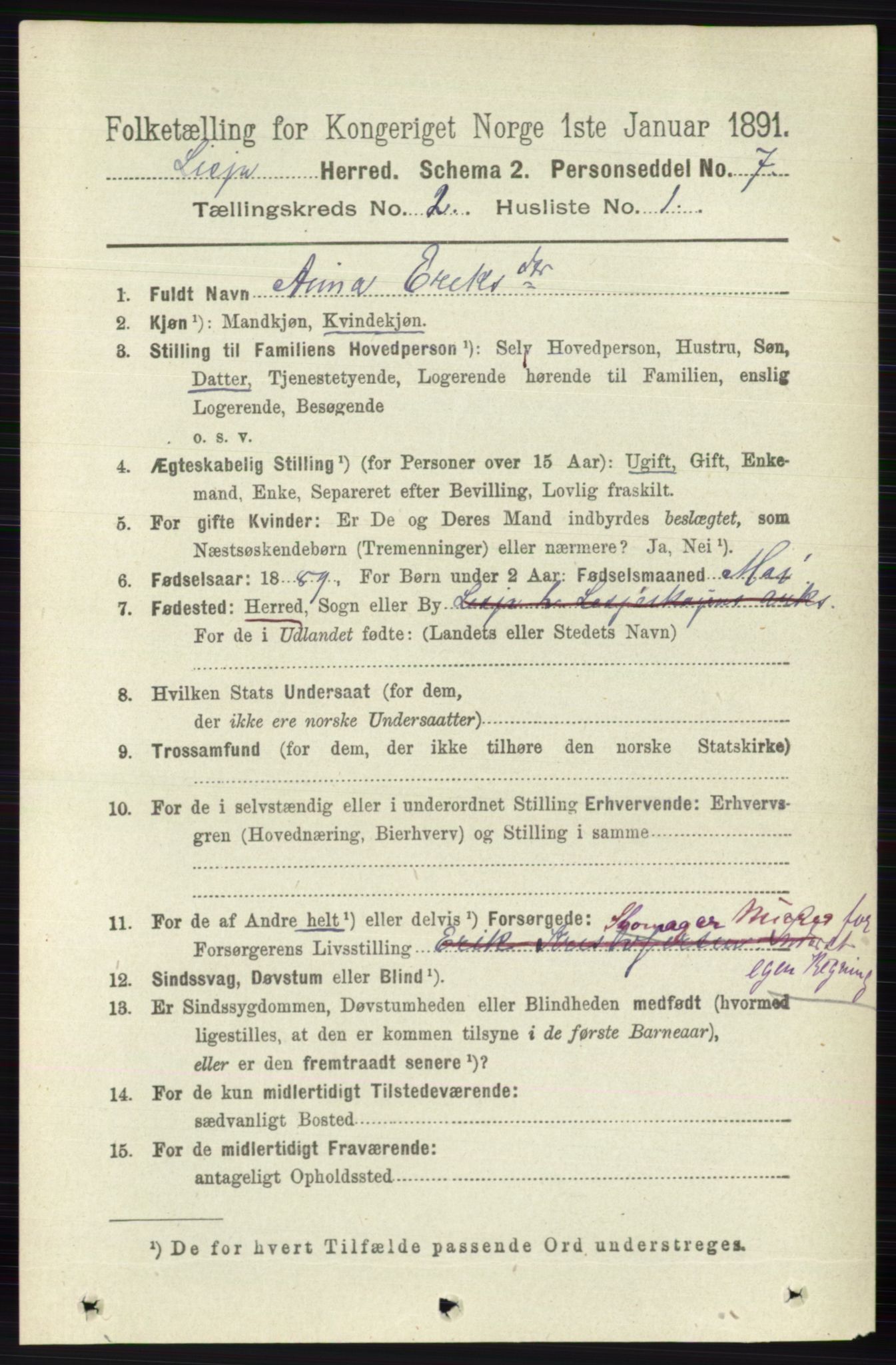 RA, 1891 census for 0512 Lesja, 1891, p. 402