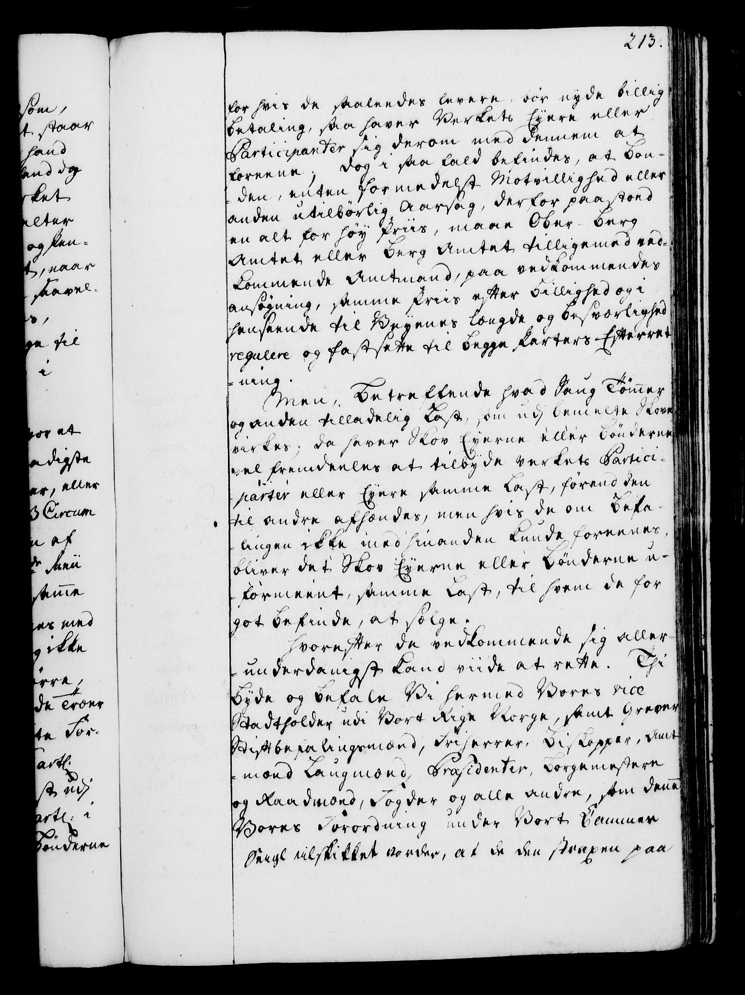 Rentekammeret, Kammerkanselliet, RA/EA-3111/G/Gg/Gga/L0006: Norsk ekspedisjonsprotokoll med register (merket RK 53.6), 1749-1759, p. 213