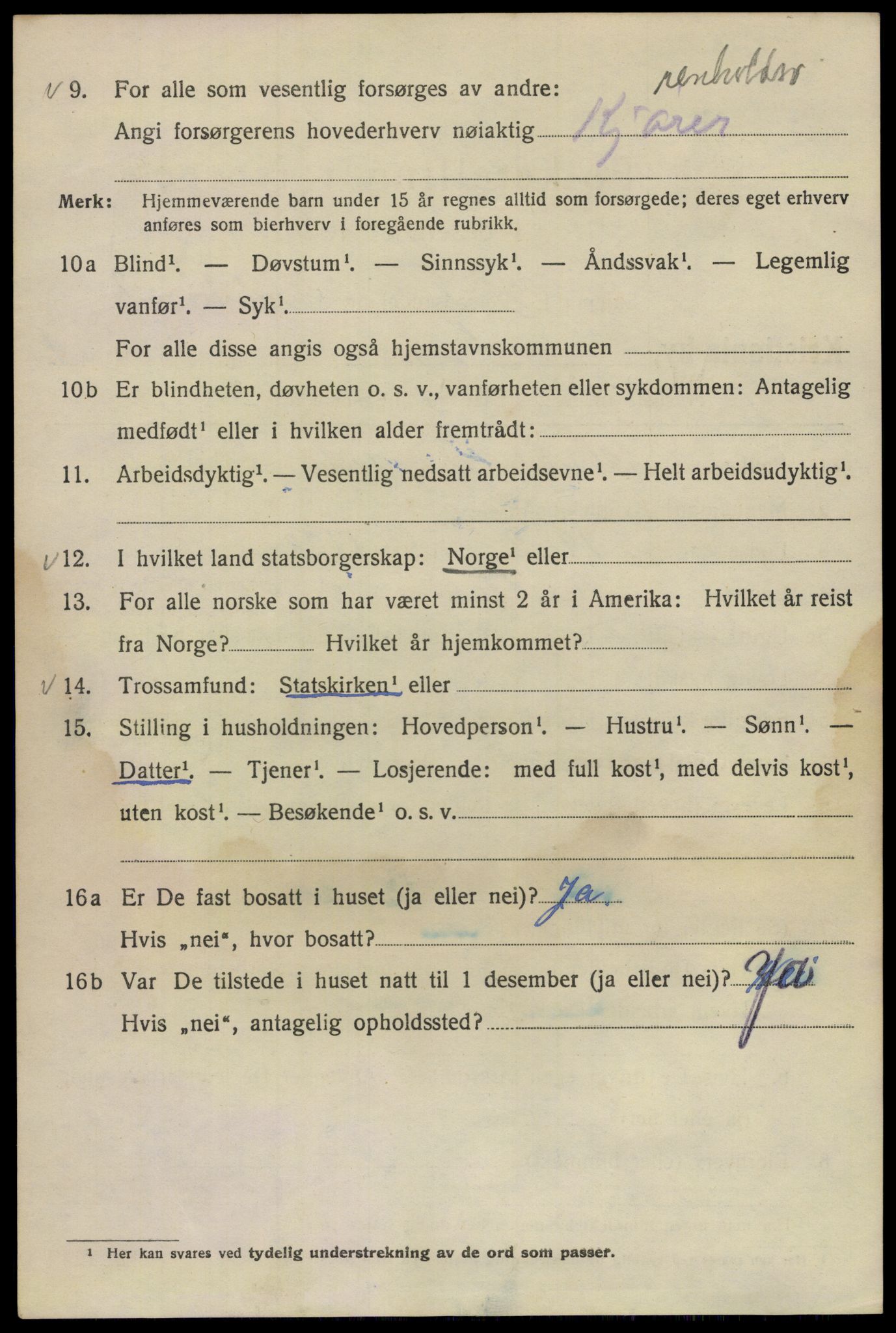 SAO, 1920 census for Kristiania, 1920, p. 224742
