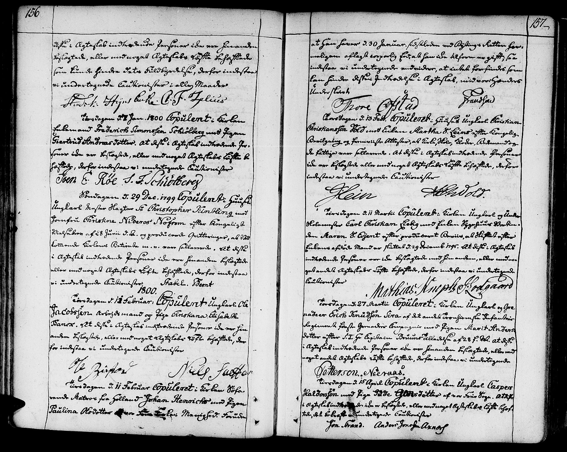 Ministerialprotokoller, klokkerbøker og fødselsregistre - Sør-Trøndelag, SAT/A-1456/602/L0105: Parish register (official) no. 602A03, 1774-1814, p. 156-157