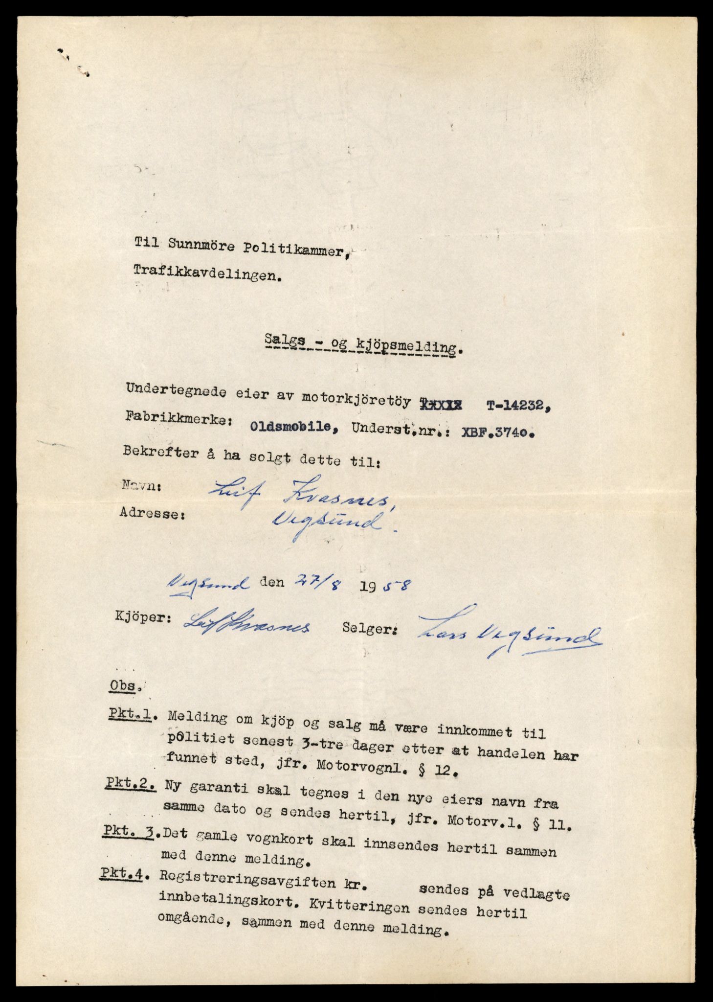 Møre og Romsdal vegkontor - Ålesund trafikkstasjon, AV/SAT-A-4099/F/Fe/L0044: Registreringskort for kjøretøy T 14205 - T 14319, 1927-1998, p. 792