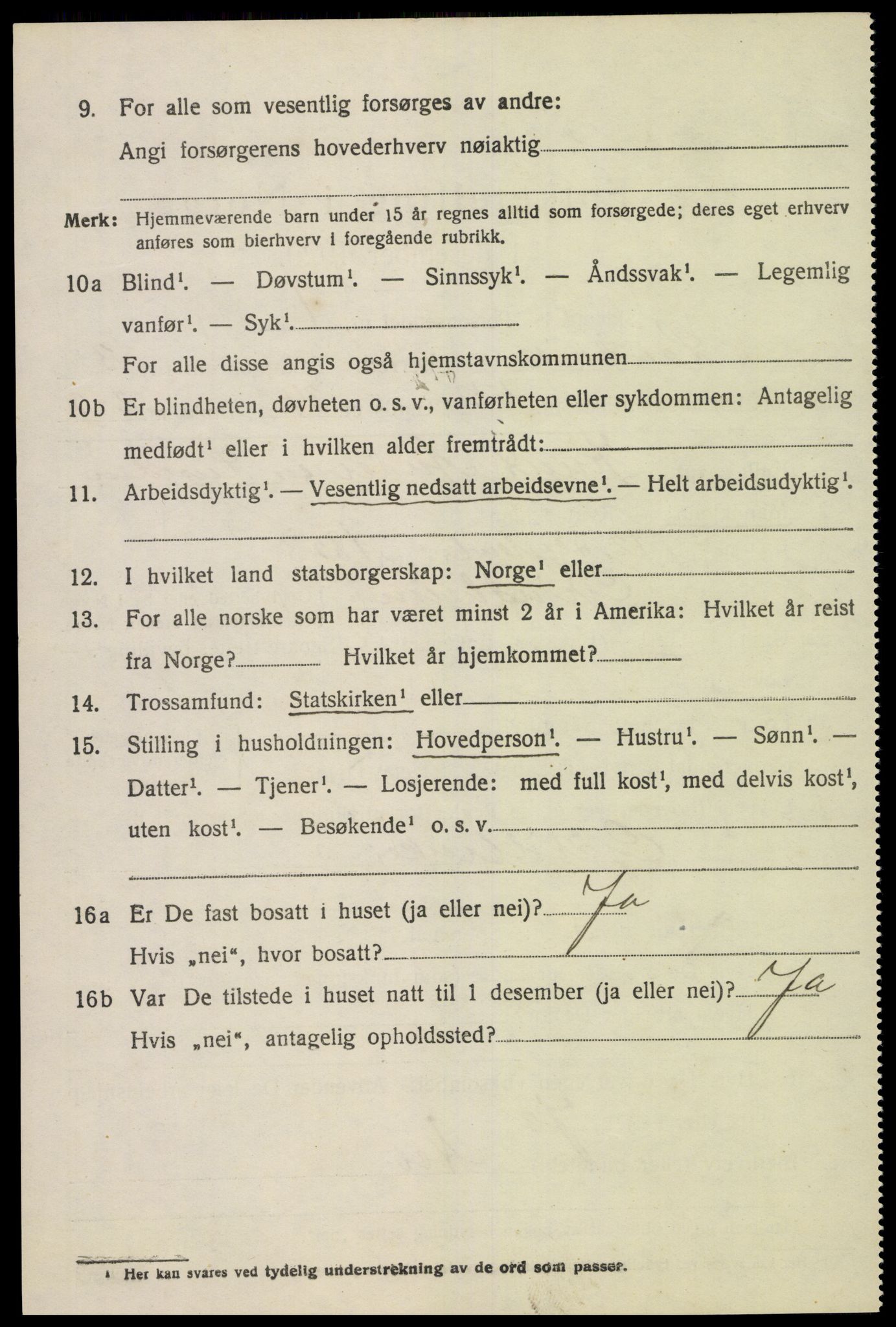 SAK, 1920 census for Landvik, 1920, p. 3417