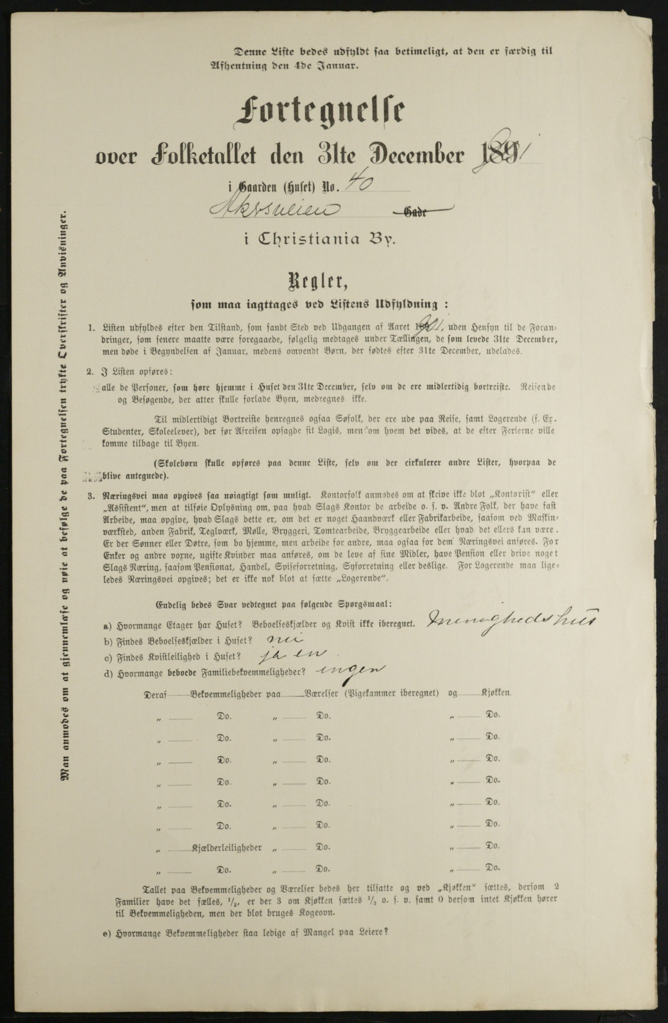 OBA, Municipal Census 1901 for Kristiania, 1901, p. 251