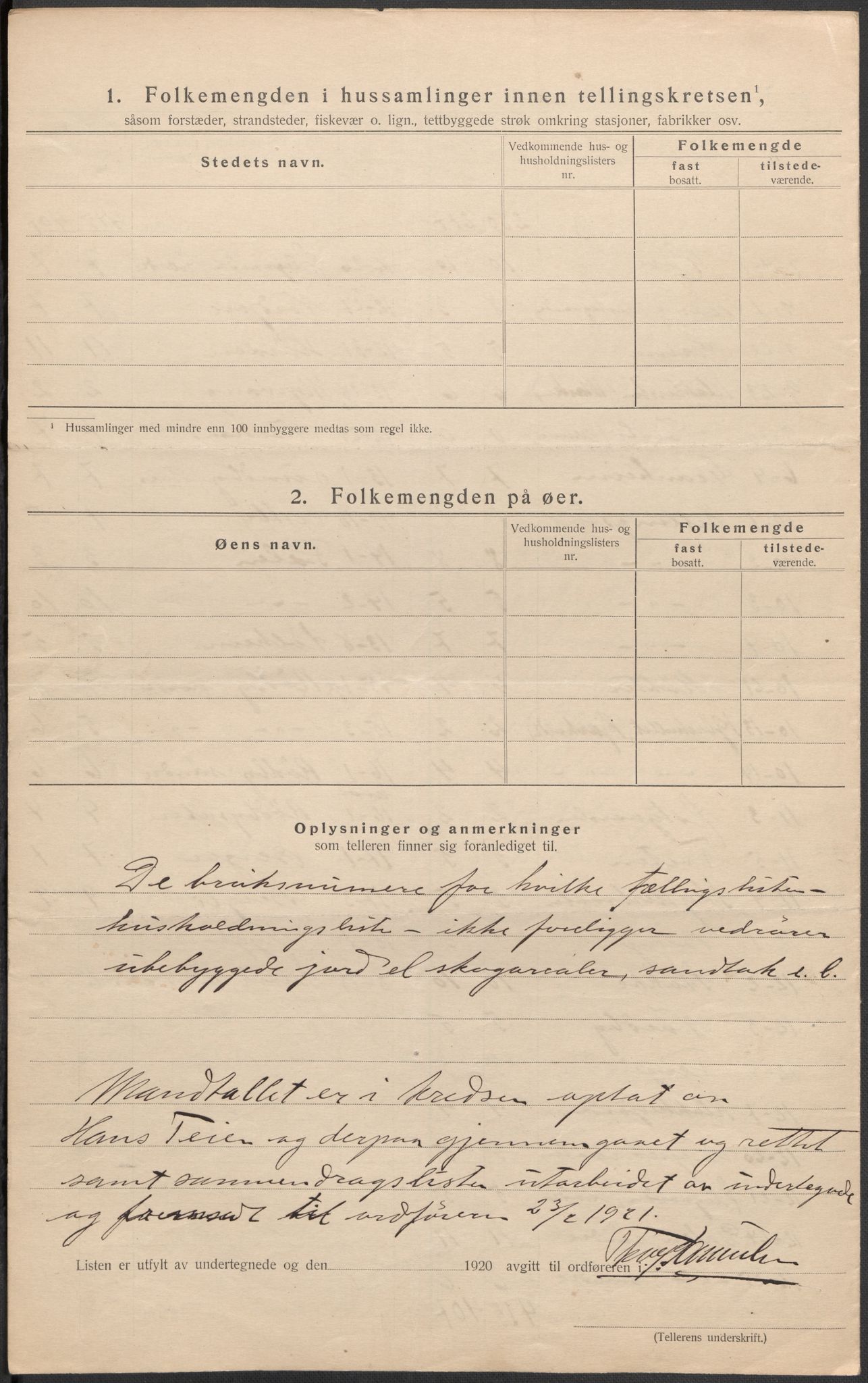 SAKO, 1920 census for Hurum, 1920, p. 13