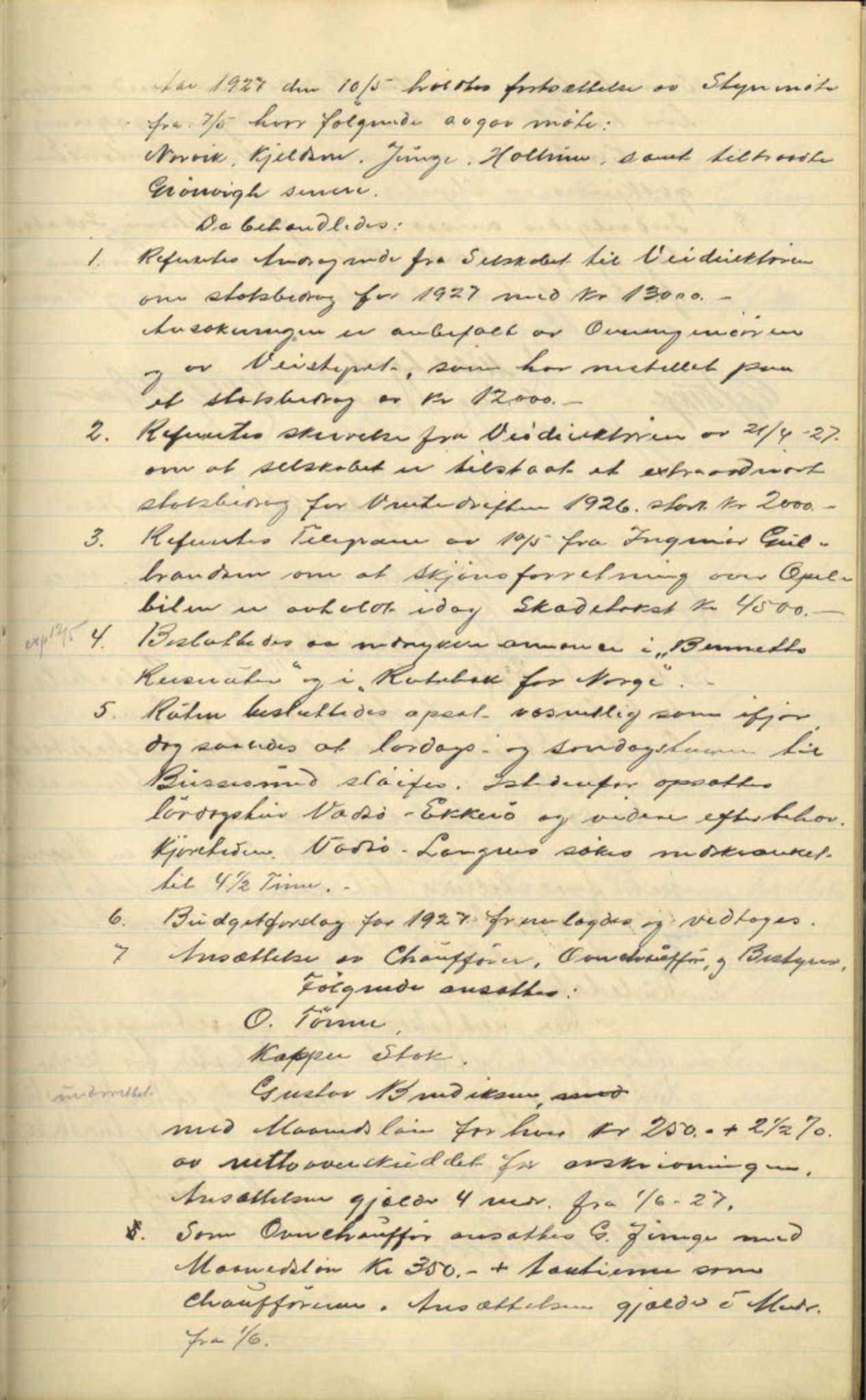  Polarbil AS, FMFB/A-1033/A/Aa/L0002: Forhandlingsprotokoll, 1926-1935, p. 21