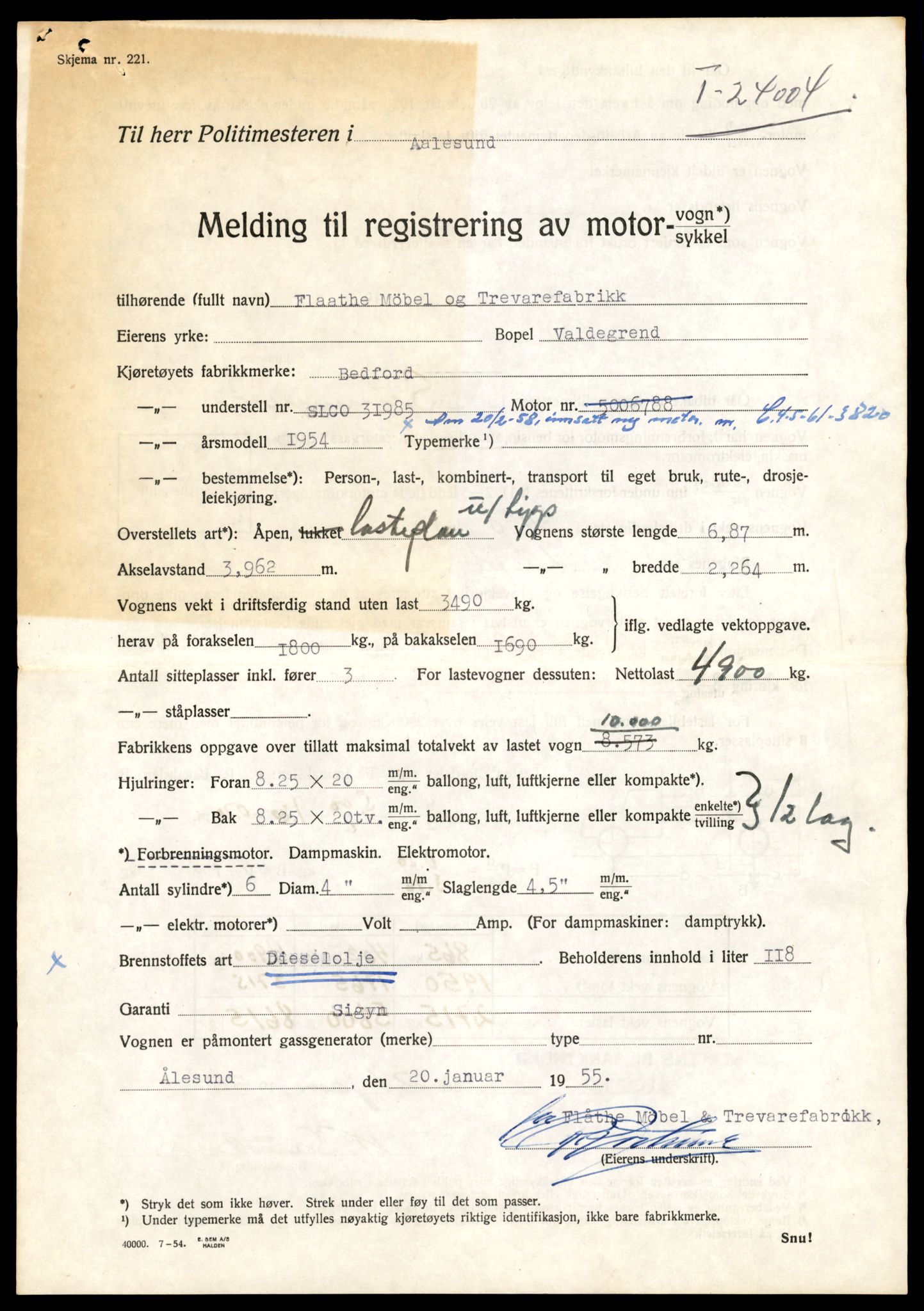 Møre og Romsdal vegkontor - Ålesund trafikkstasjon, AV/SAT-A-4099/F/Fe/L0033: Registreringskort for kjøretøy T 12151 - T 12474, 1927-1998, p. 95