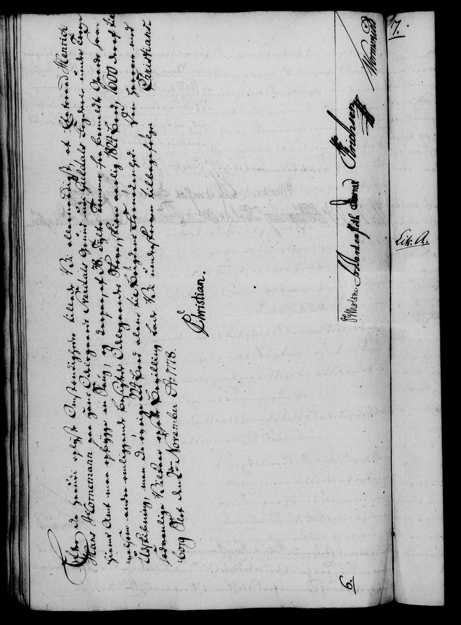 Rentekammeret, Kammerkanselliet, RA/EA-3111/G/Gf/Gfa/L0060: Norsk relasjons- og resolusjonsprotokoll (merket RK 52.60), 1778, p. 483