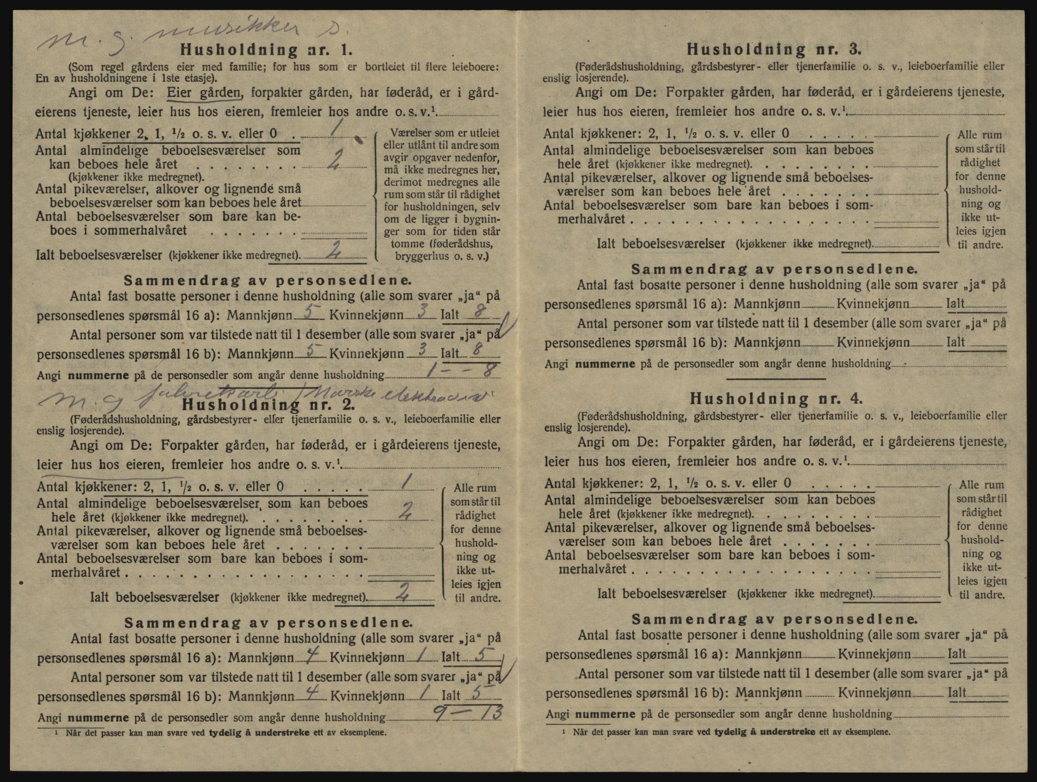 SAO, 1920 census for Glemmen, 1920, p. 2452