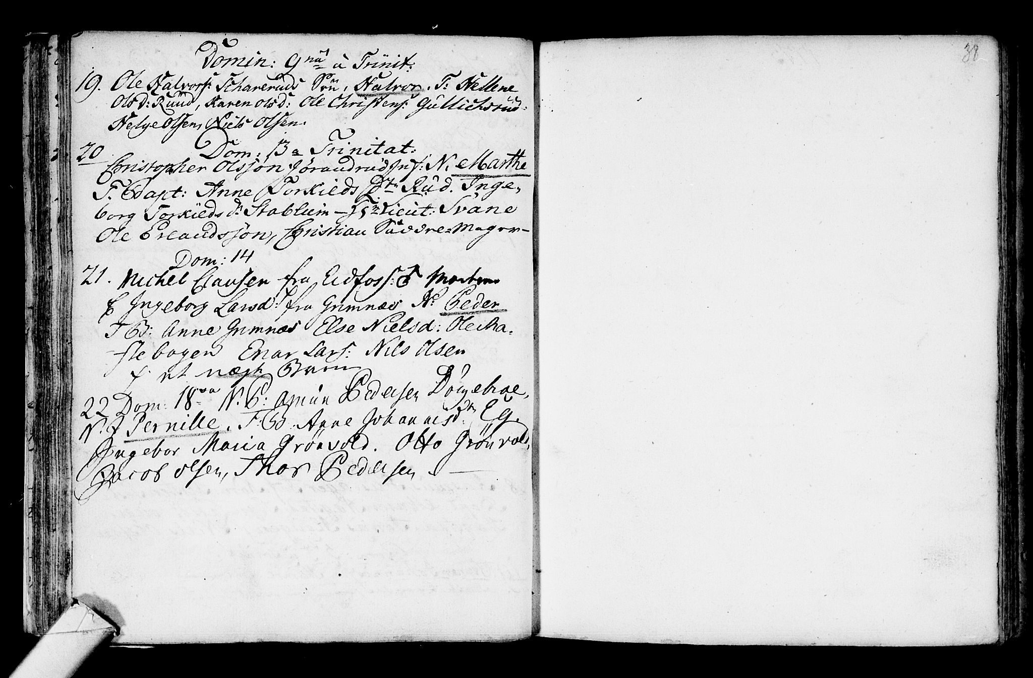 Fiskum kirkebøker, SAKO/A-15/G/Ga/L0001: Parish register (copy) no. 1, 1751-1764, p. 38