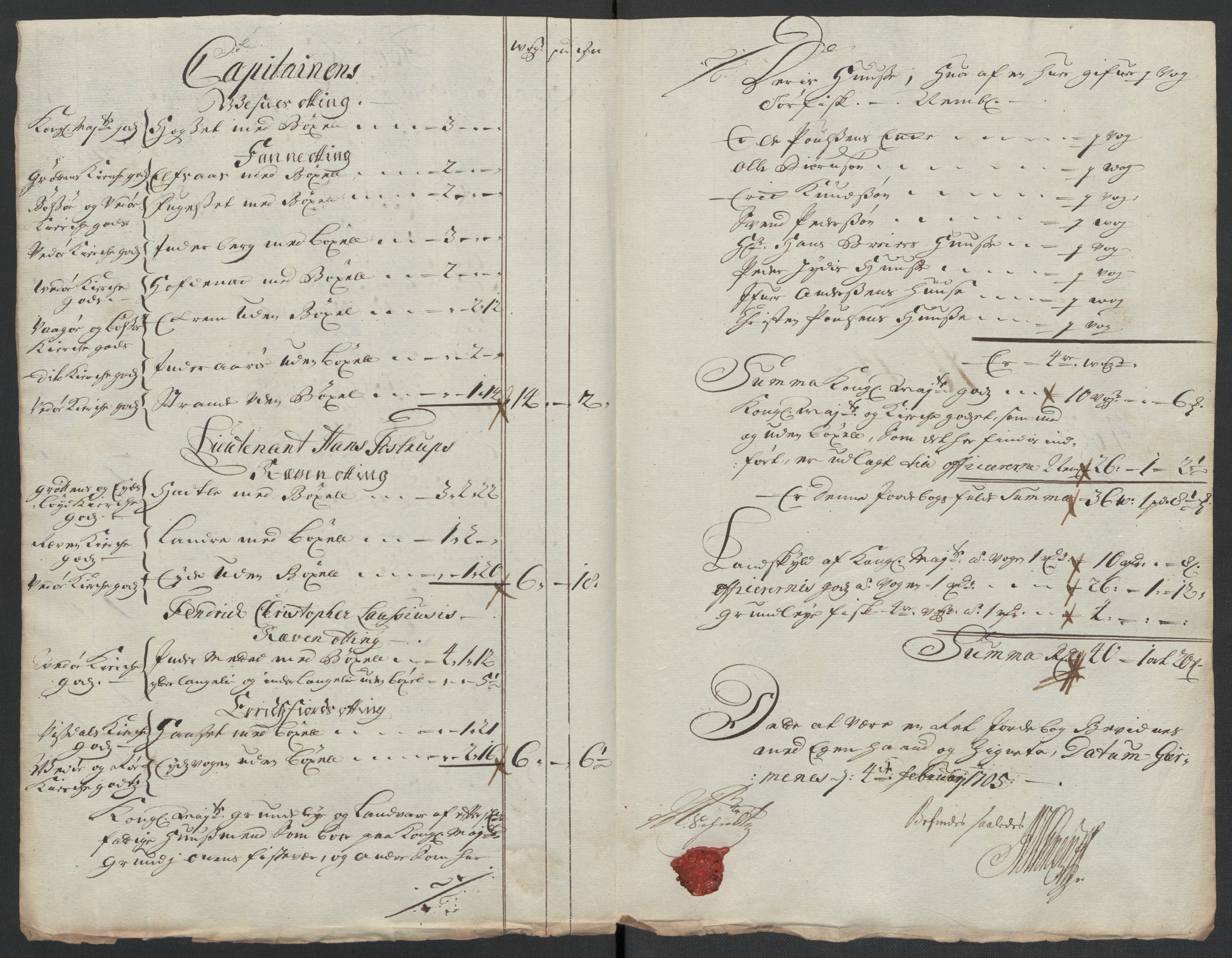 Rentekammeret inntil 1814, Reviderte regnskaper, Fogderegnskap, RA/EA-4092/R55/L3656: Fogderegnskap Romsdal, 1703-1705, p. 261