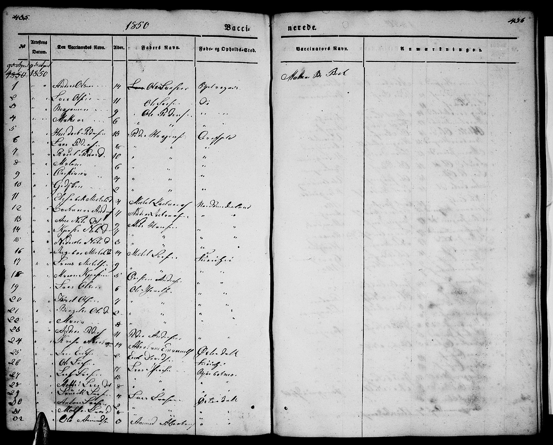 Ministerialprotokoller, klokkerbøker og fødselsregistre - Nordland, SAT/A-1459/827/L0413: Parish register (copy) no. 827C02, 1842-1852, p. 435-436