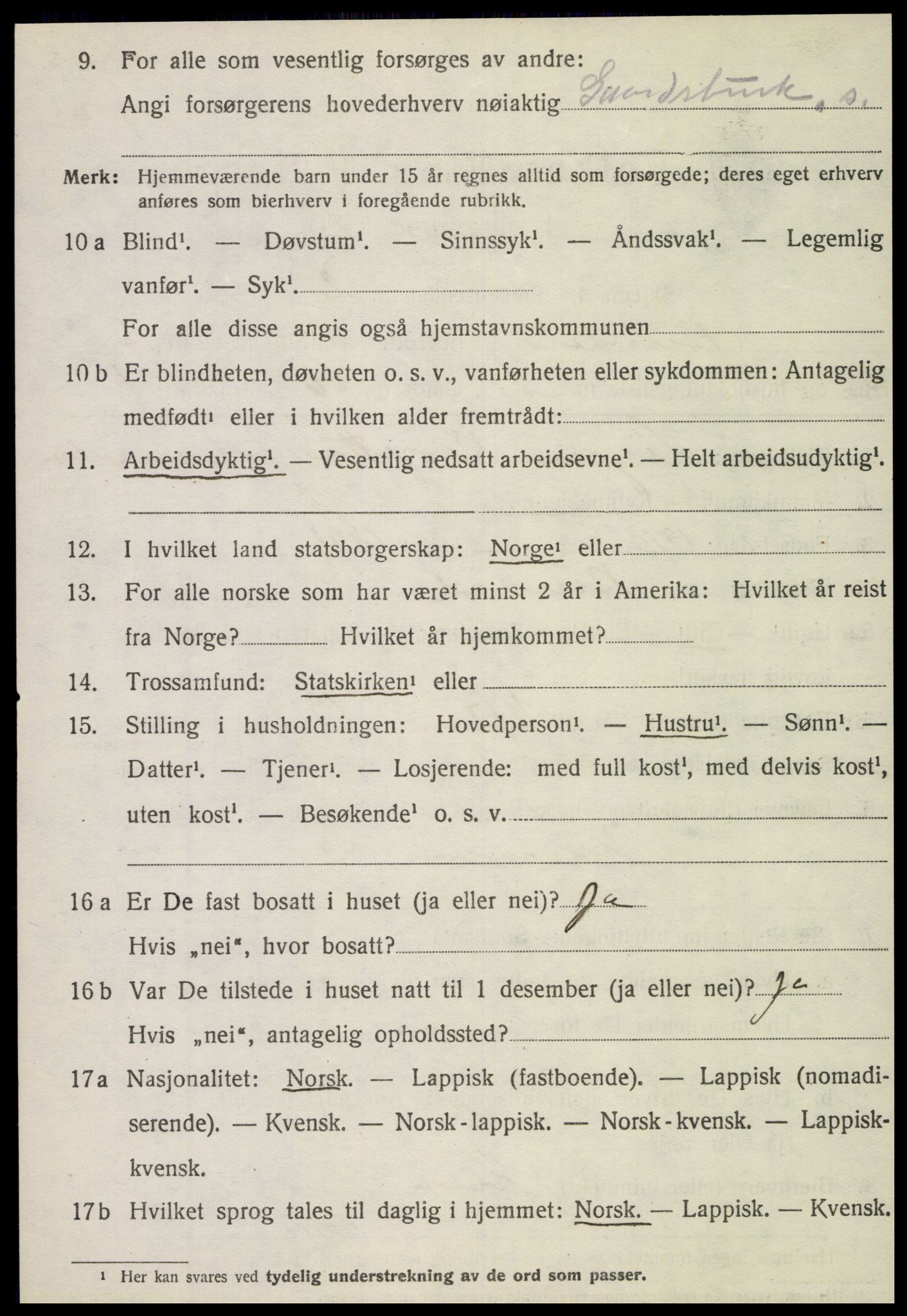 SAT, 1920 census for Bindal, 1920, p. 4760