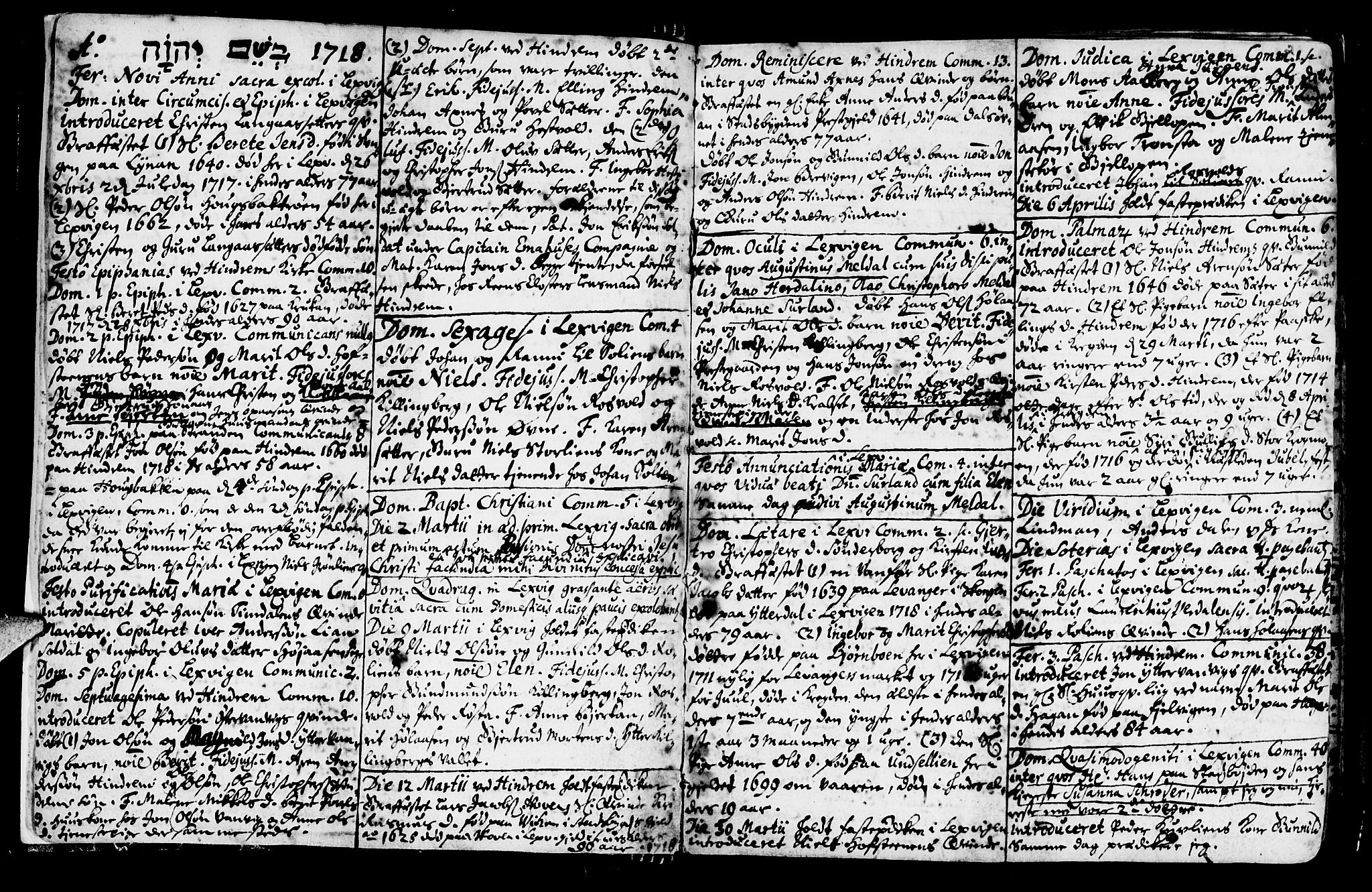 Ministerialprotokoller, klokkerbøker og fødselsregistre - Nord-Trøndelag, SAT/A-1458/701/L0001: Parish register (official) no. 701A01, 1717-1731, p. 2