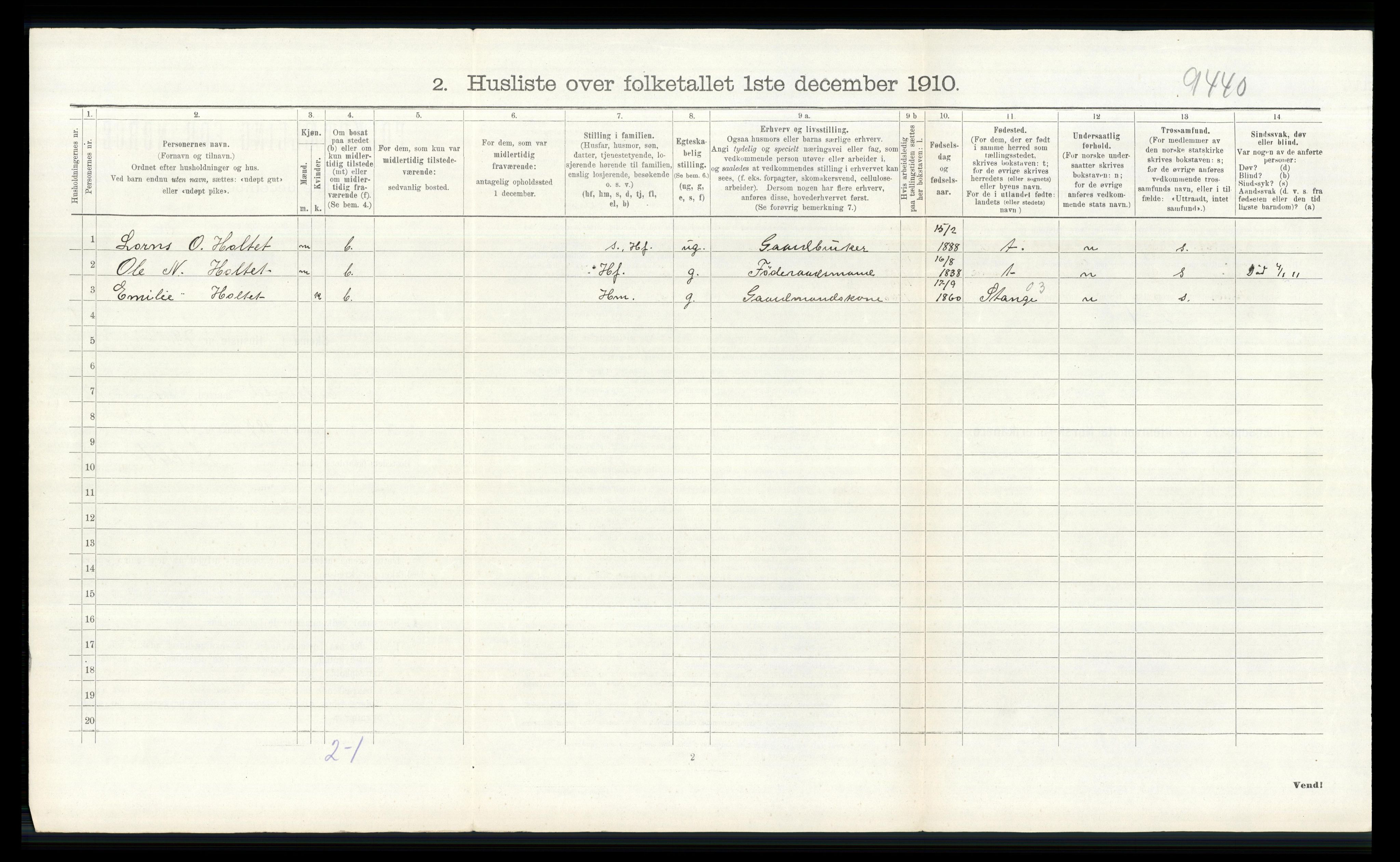 RA, 1910 census for Eidsvoll, 1910, p. 2961