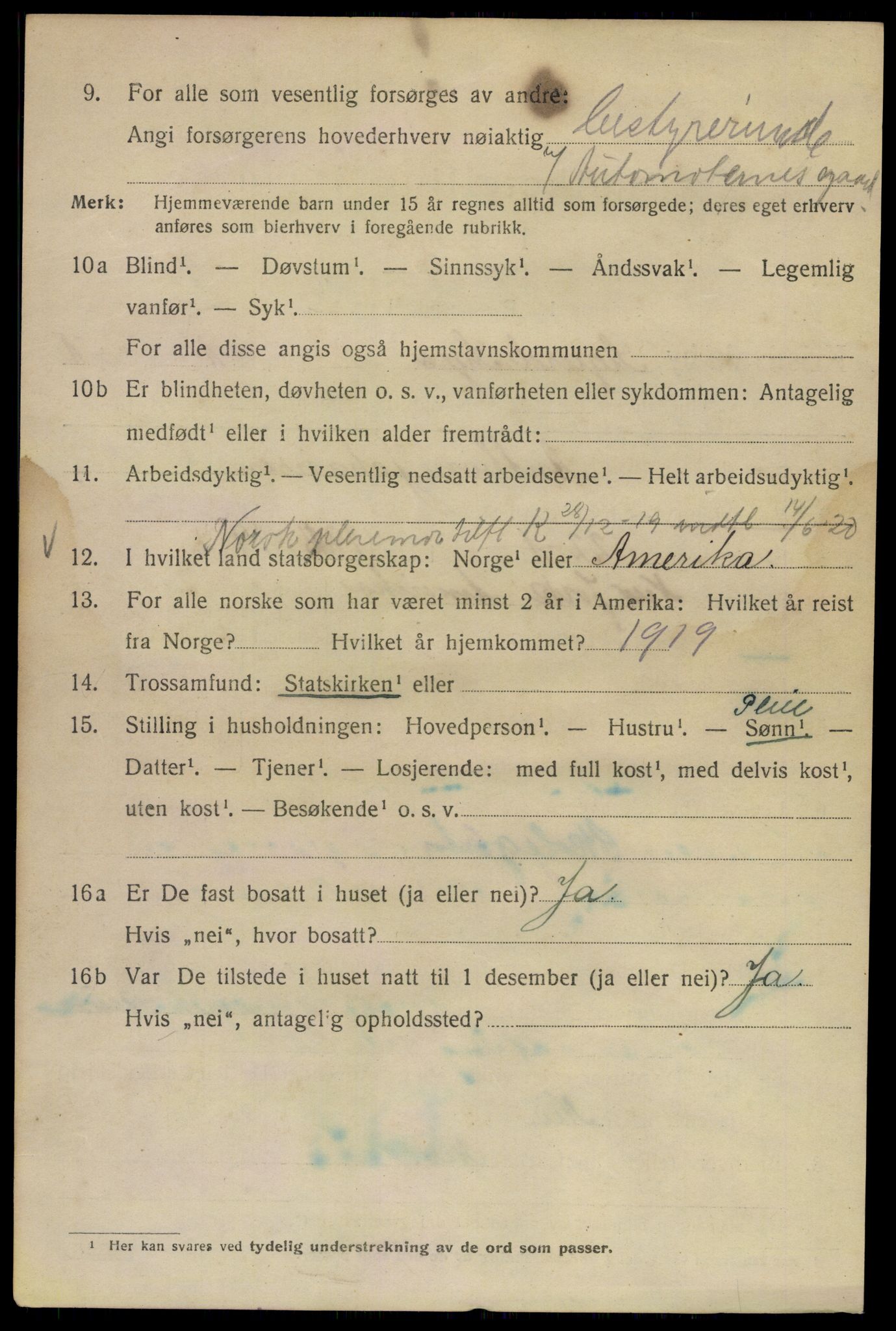 SAO, 1920 census for Kristiania, 1920, p. 510024