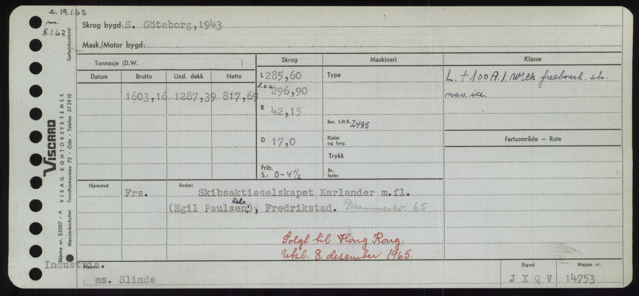 Sjøfartsdirektoratet med forløpere, Skipsmålingen, RA/S-1627/H/Hd/L0034: Fartøy, Sk-Slå, p. 489