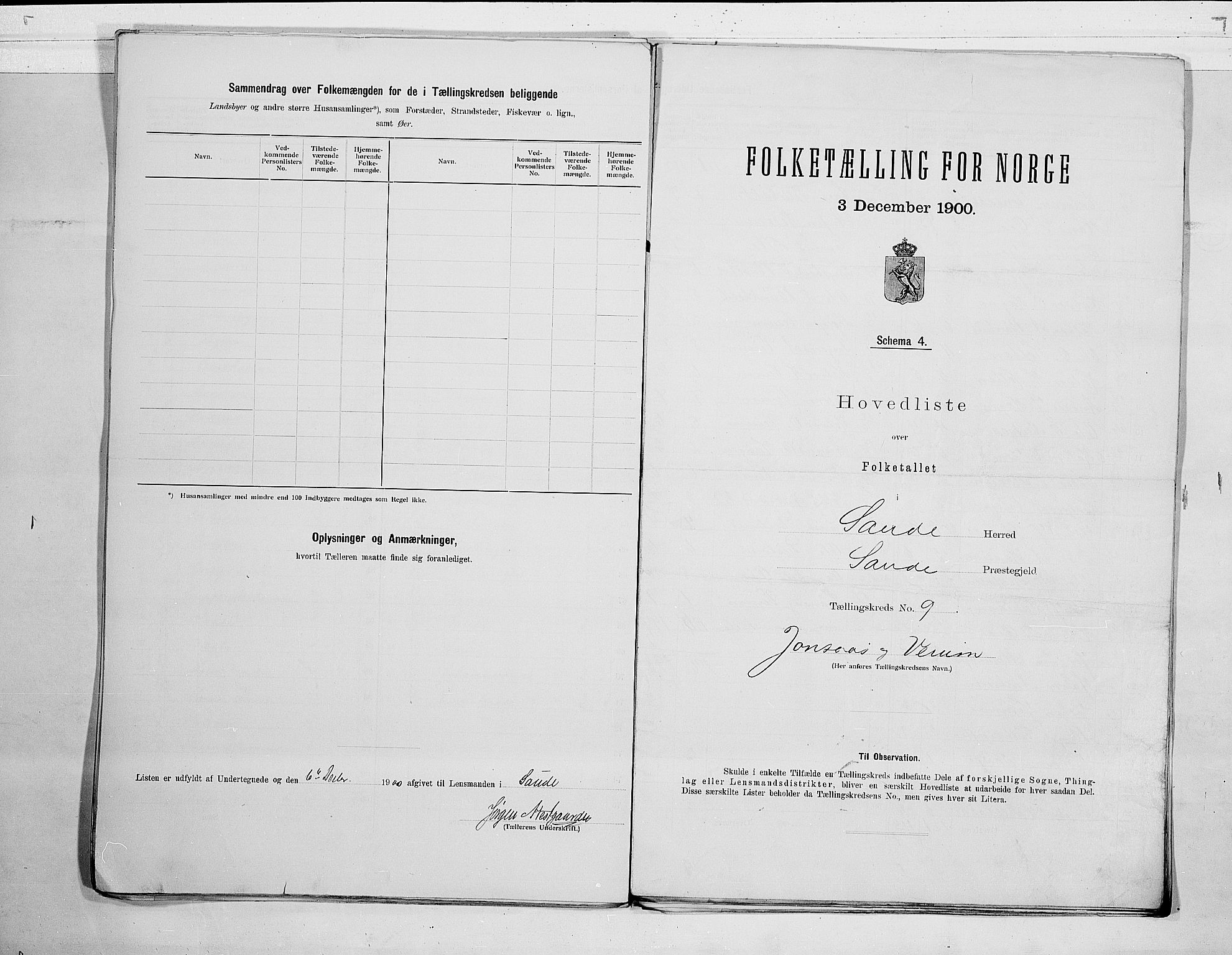 SAKO, 1900 census for Sauherad, 1900, p. 20