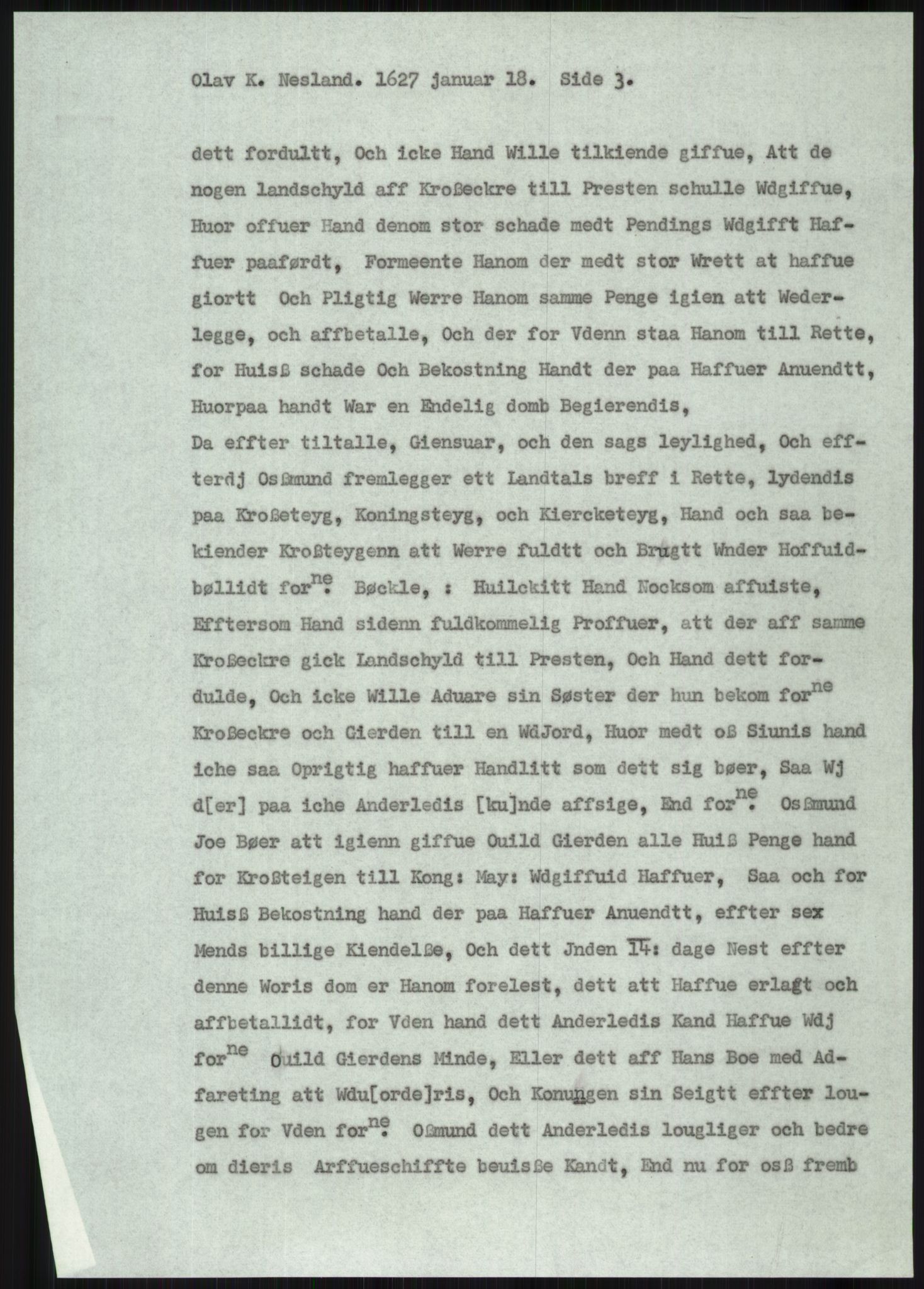 Samlinger til kildeutgivelse, Diplomavskriftsamlingen, AV/RA-EA-4053/H/Ha, p. 3262