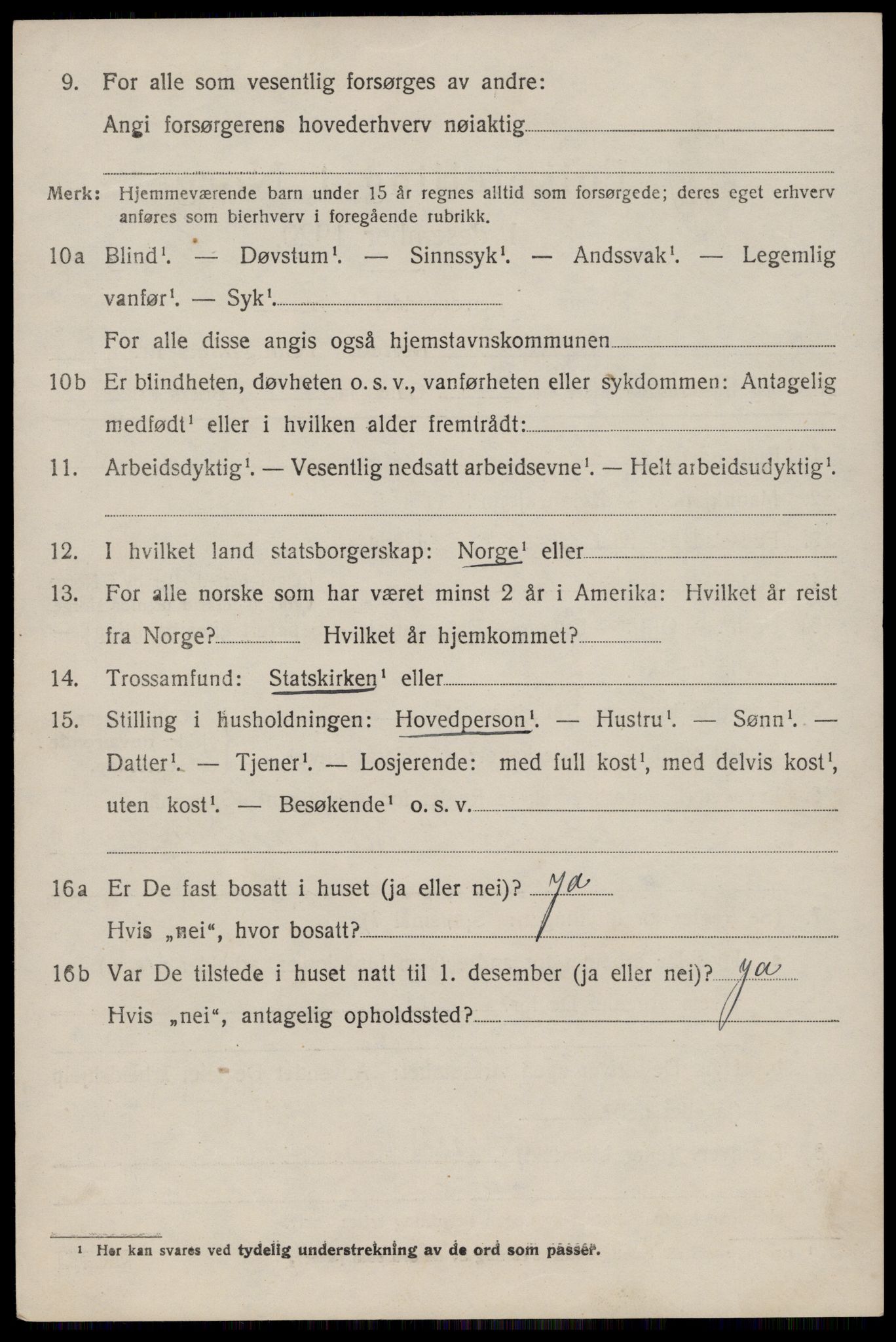 SAST, 1920 census for Jelsa, 1920, p. 937